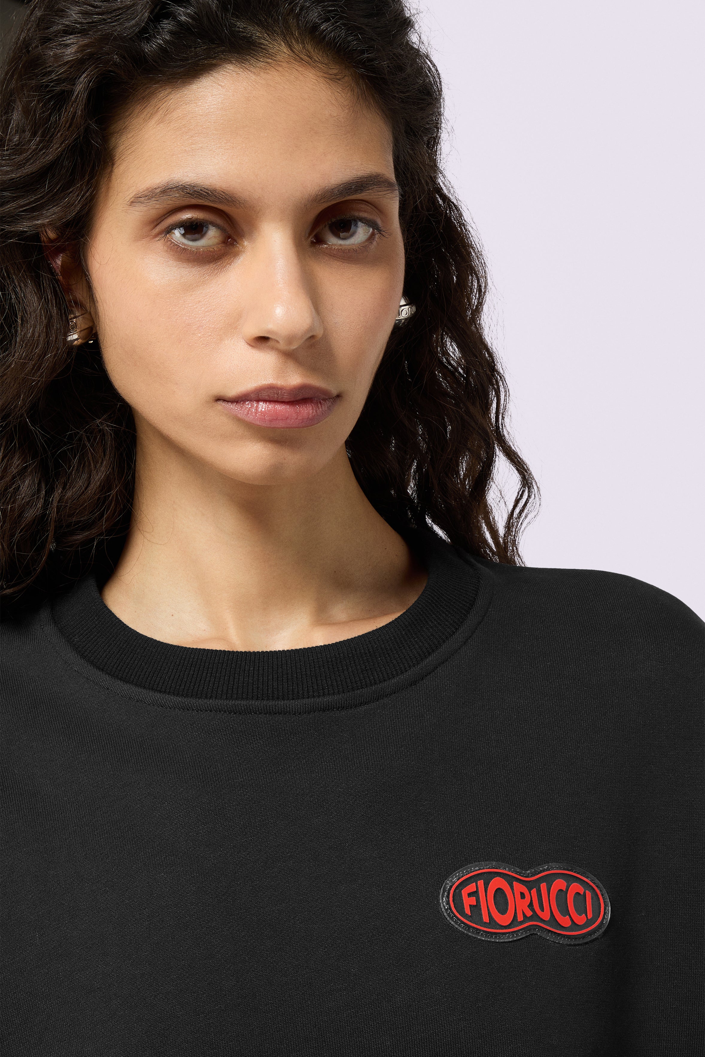 Fish Eye Logo Patch Regular Sweatshirt Black