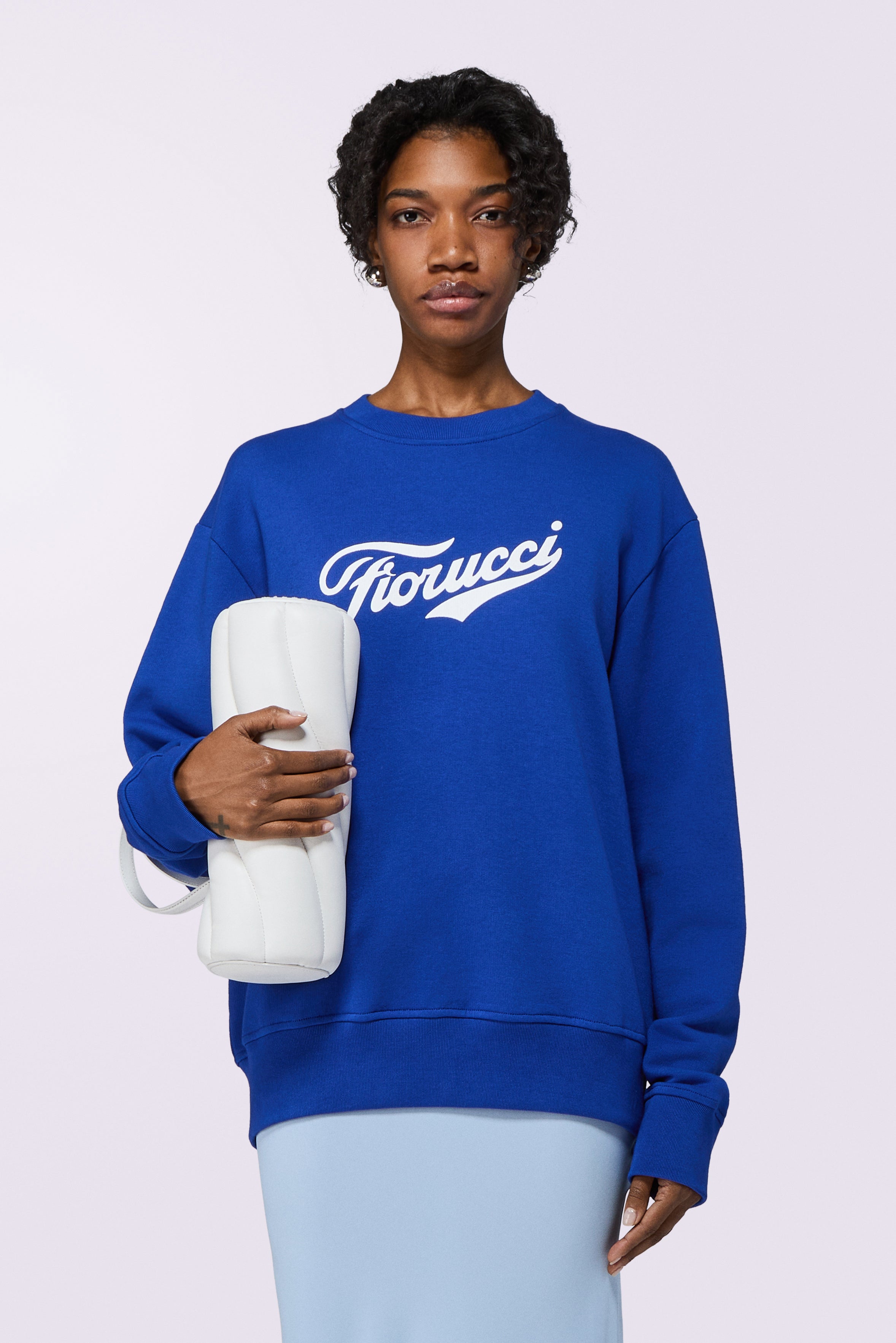 Varsity Logo Regular Sweatshirt Blue