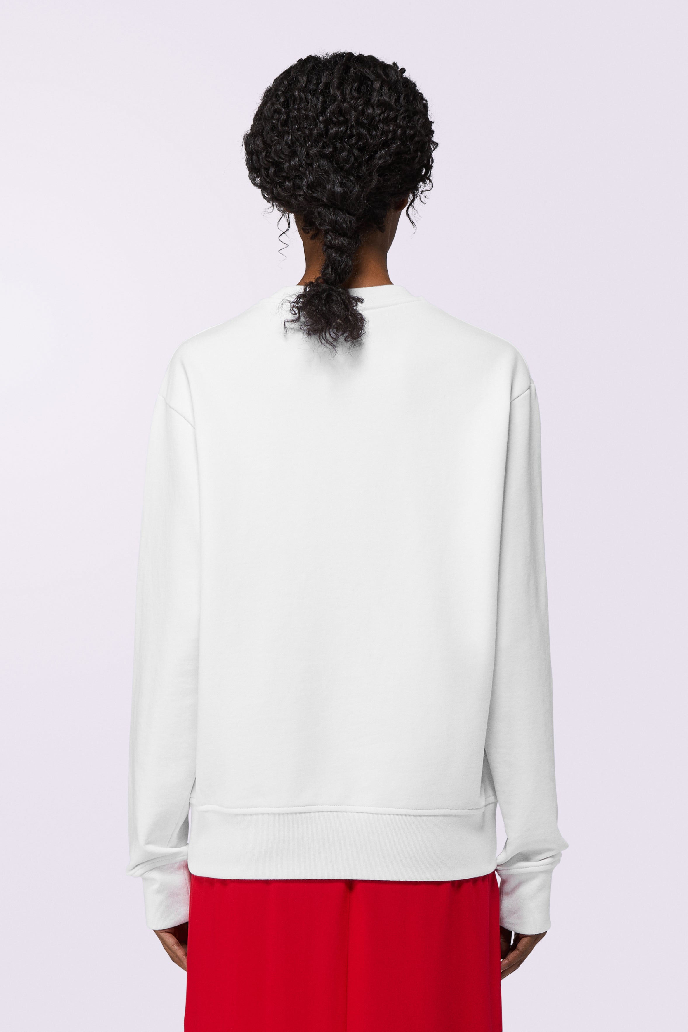 Varsity Logo Regular Sweatshirt White