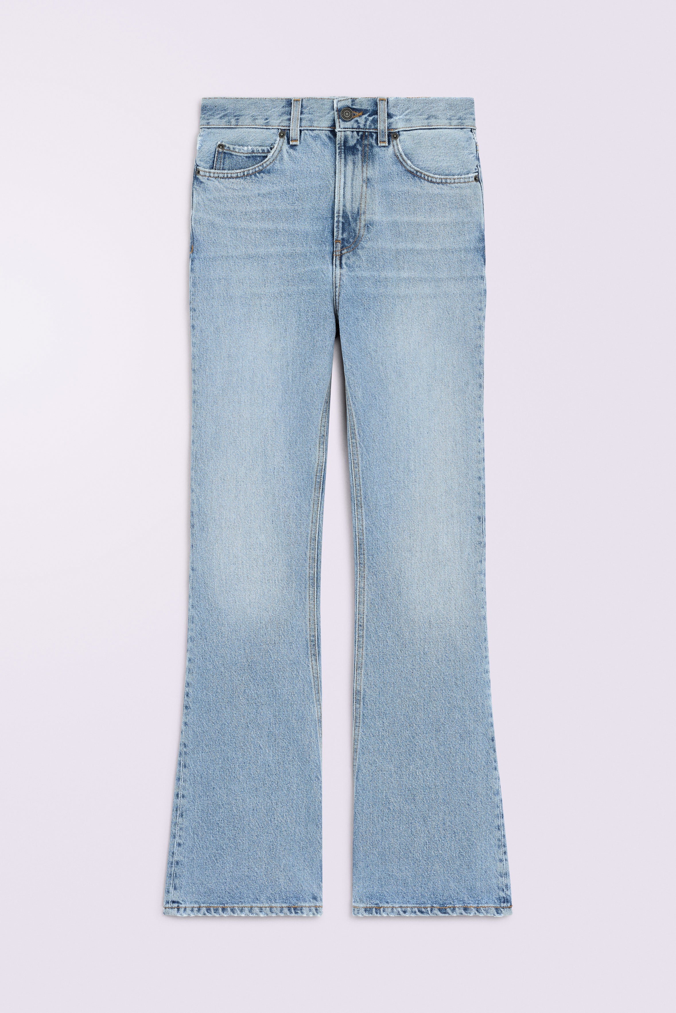 Heart Flare Jeans Light Blue
