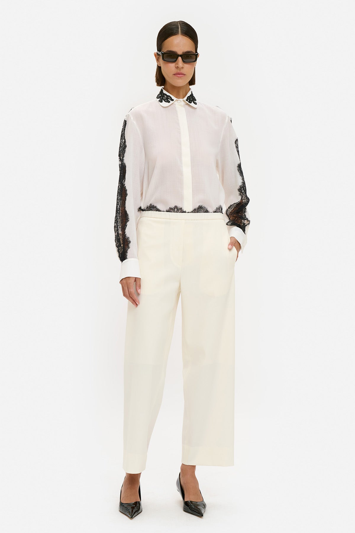 Lace Trim Trousers