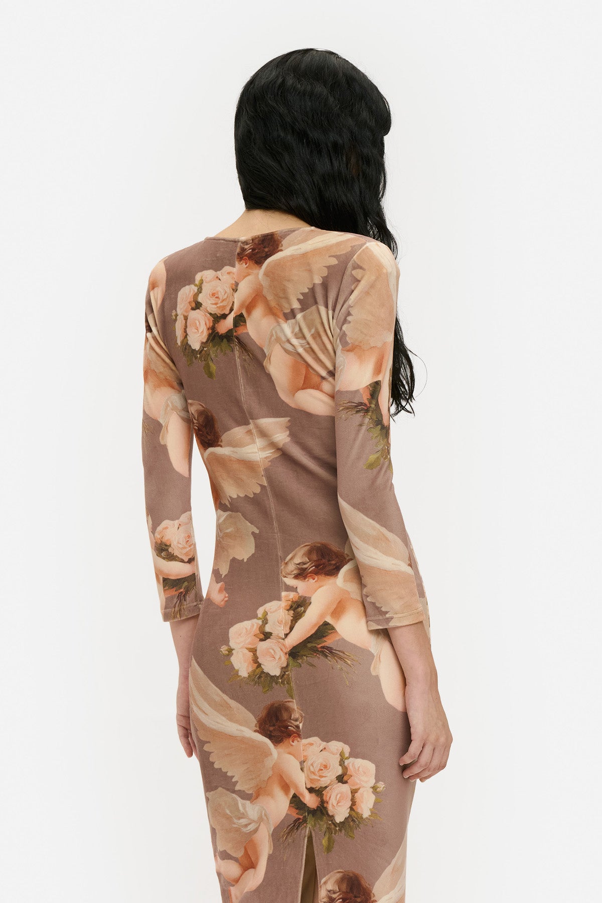 Bouquet Angels Velour Maxi Dress