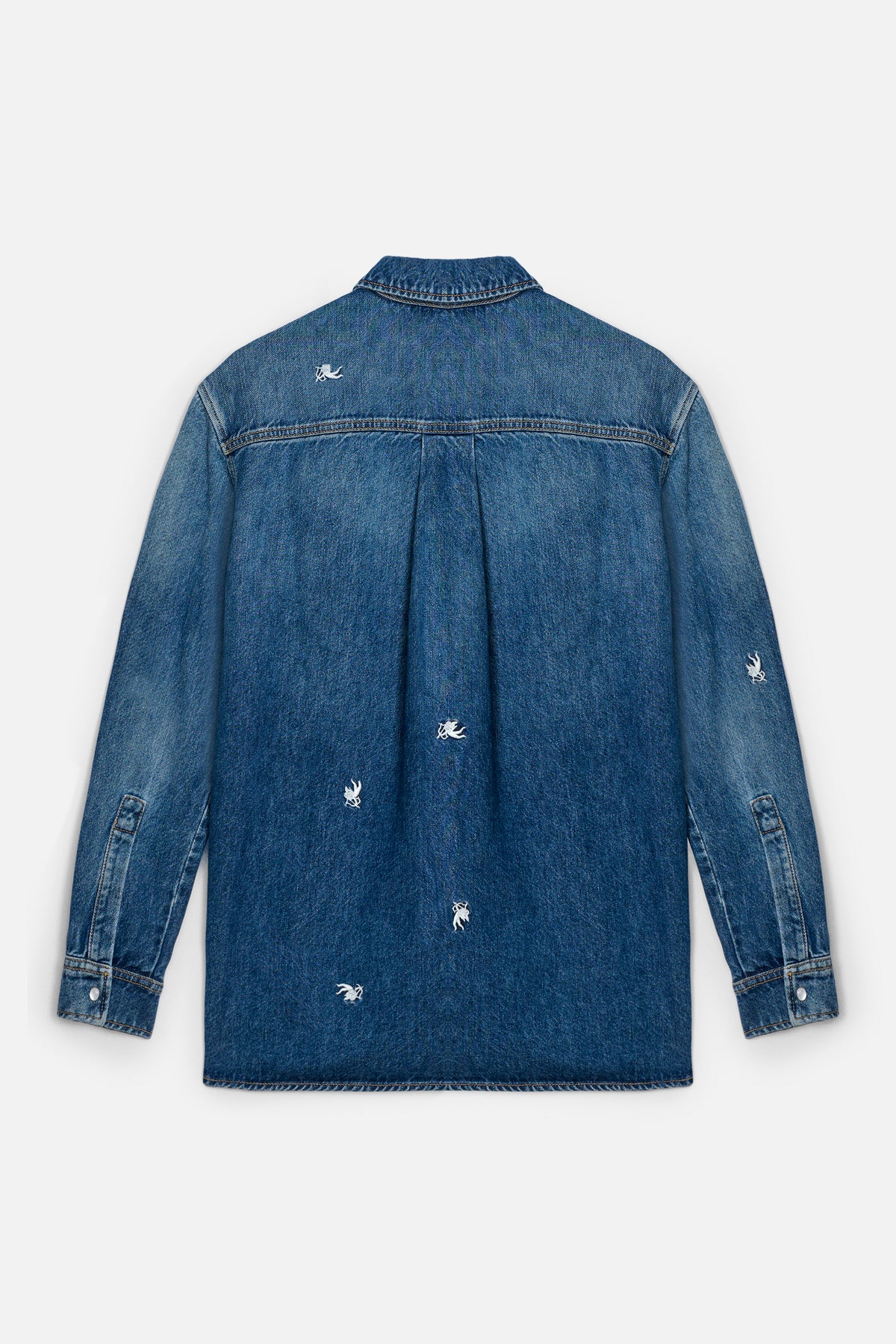 Cupid Embroidered Denim Shirt