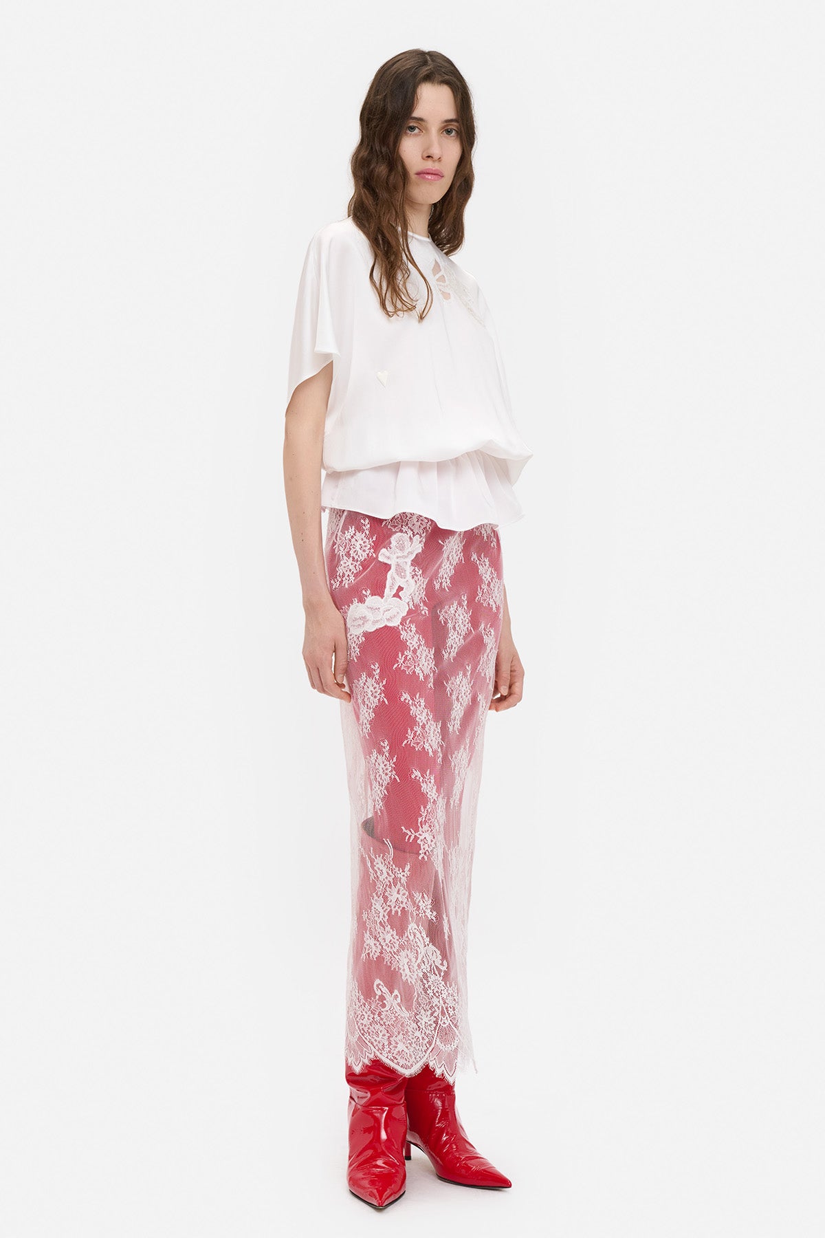 Lace Cupid Satin Top