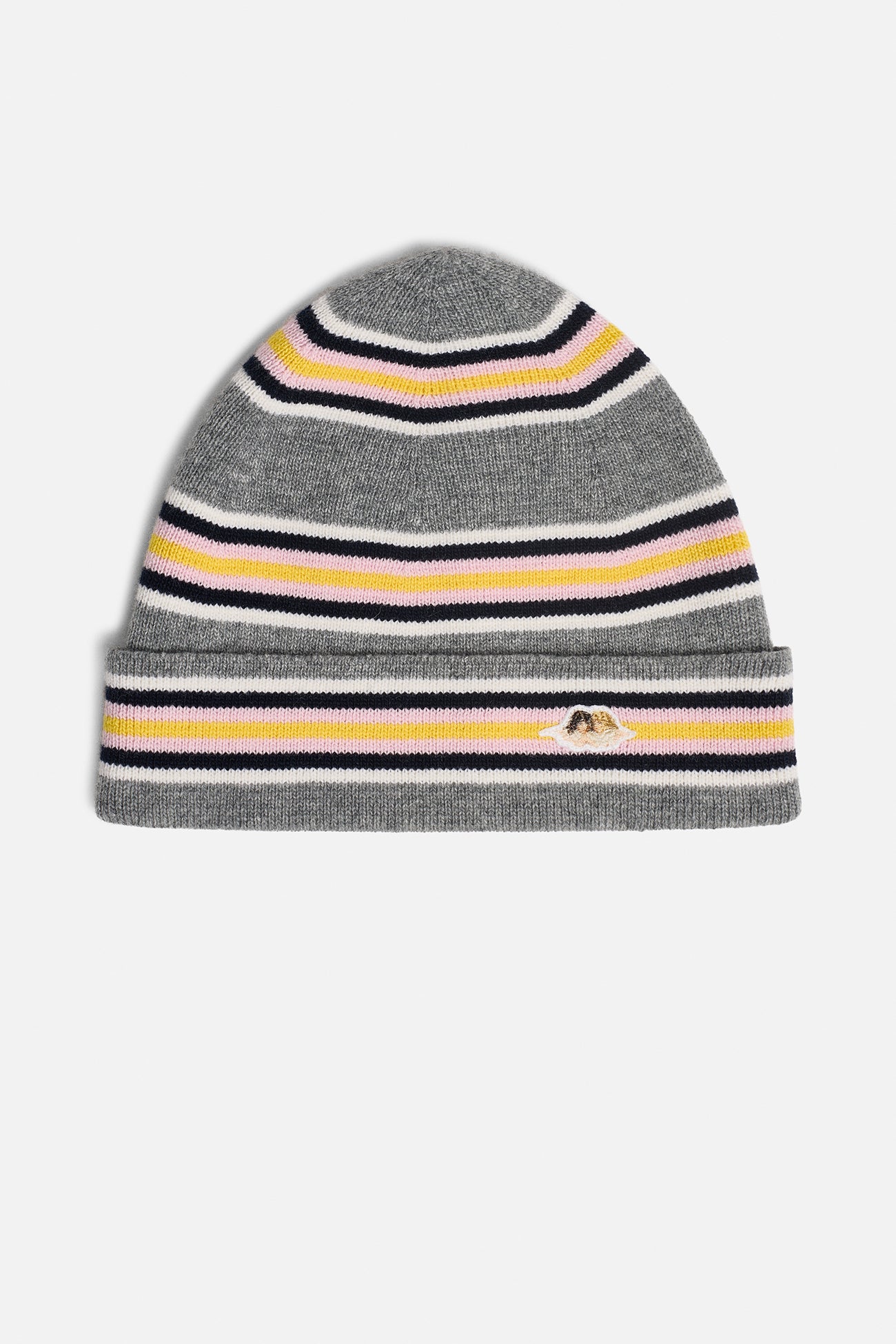 Angels Patch Striped Beanie