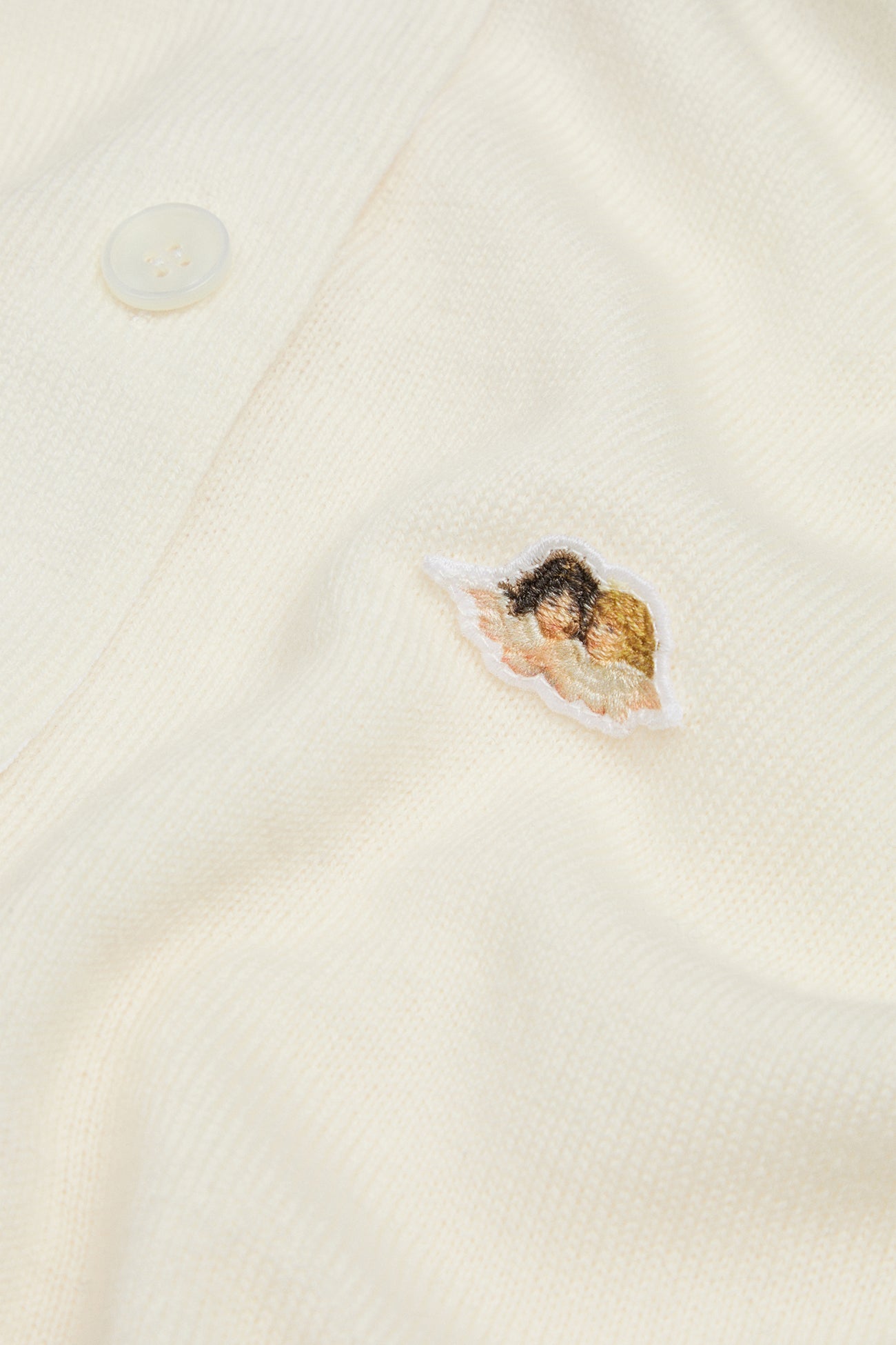 Angels Patch Cropped Cardigan