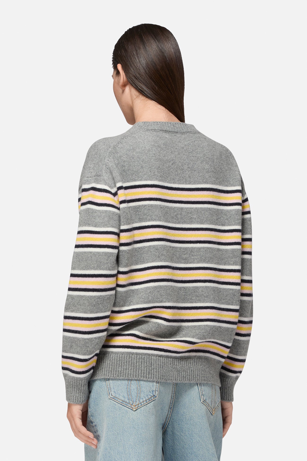 Striped Angels Patch Sweater