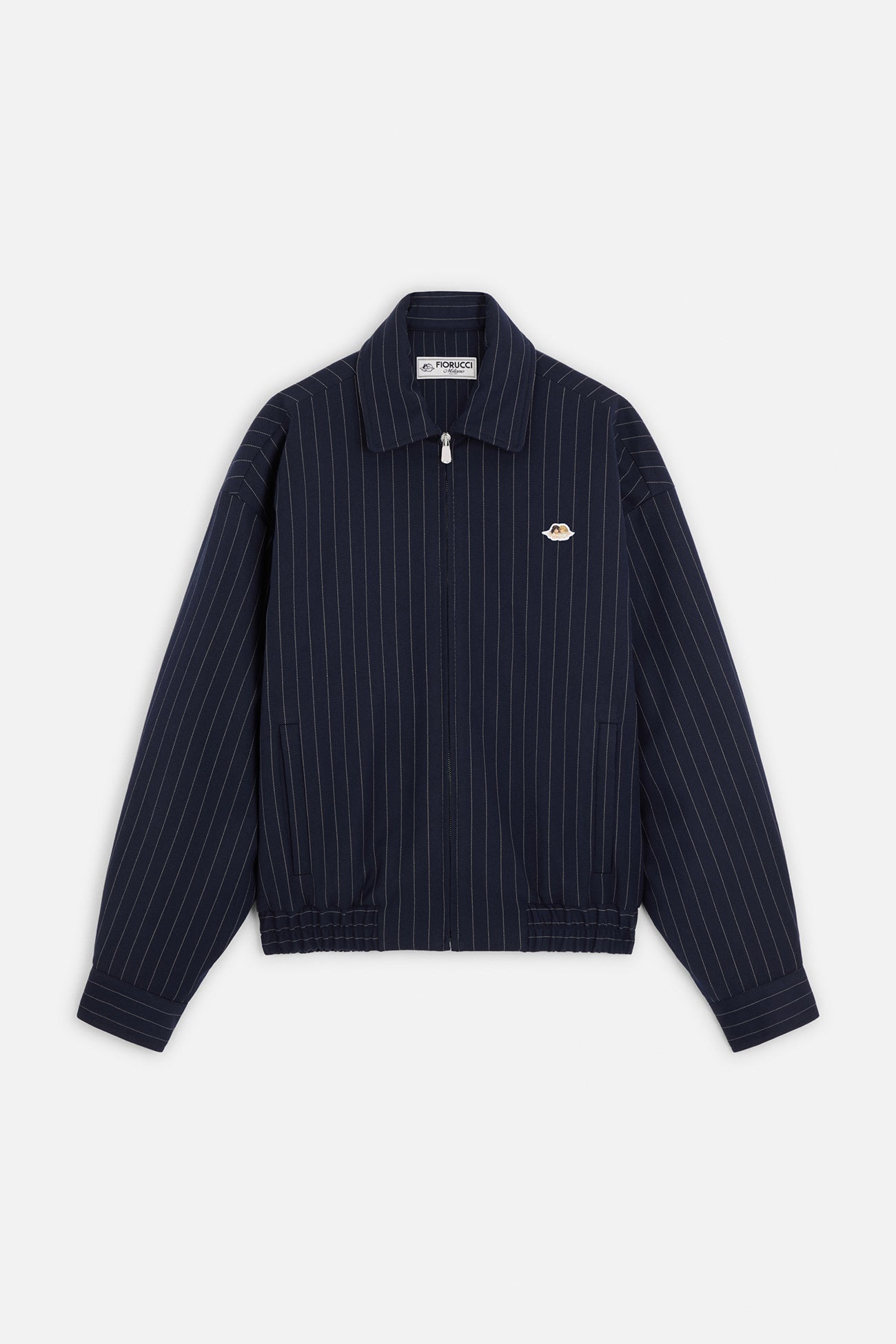 Pinstripe Bomber Jacket