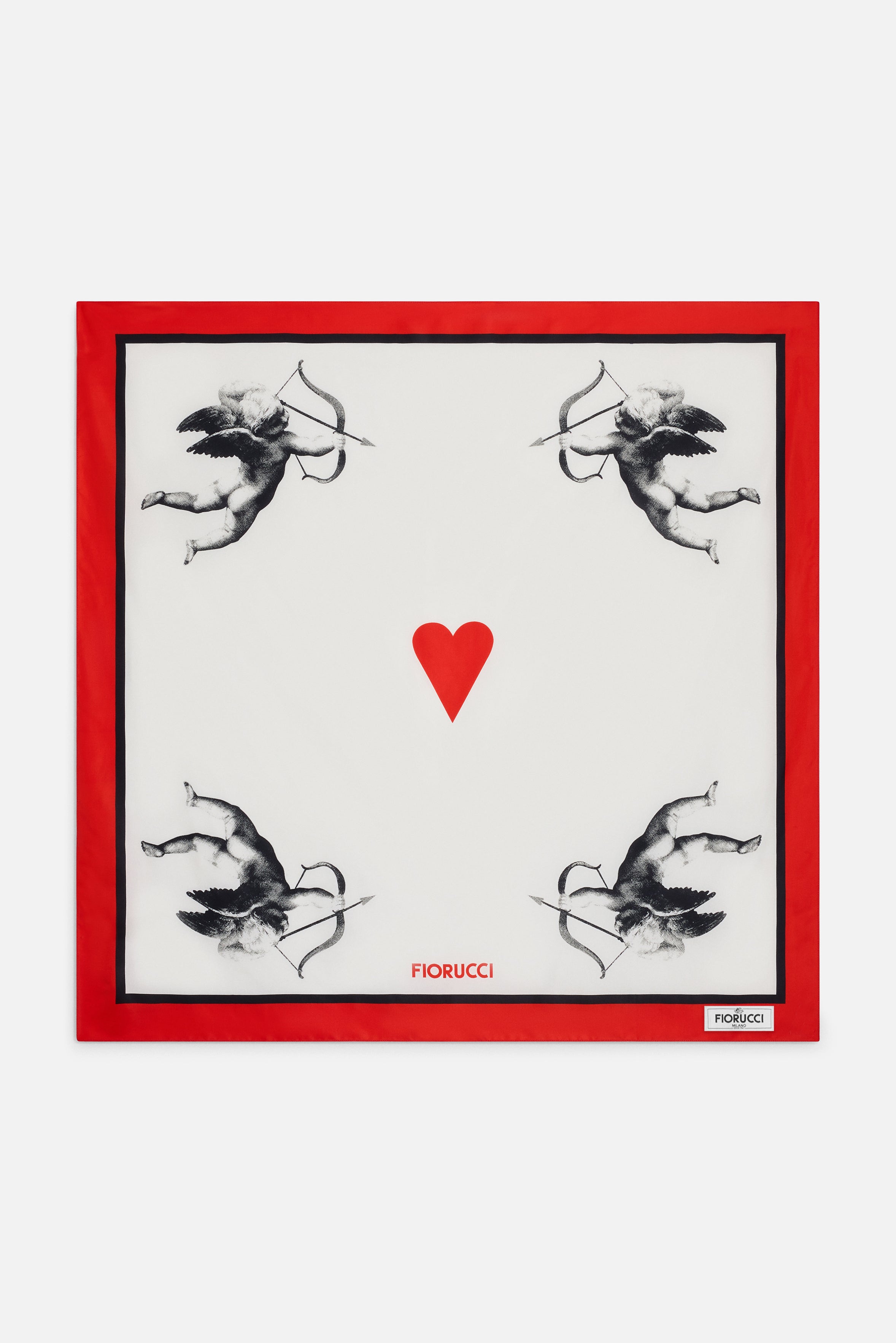 Double Cupid Scarf White