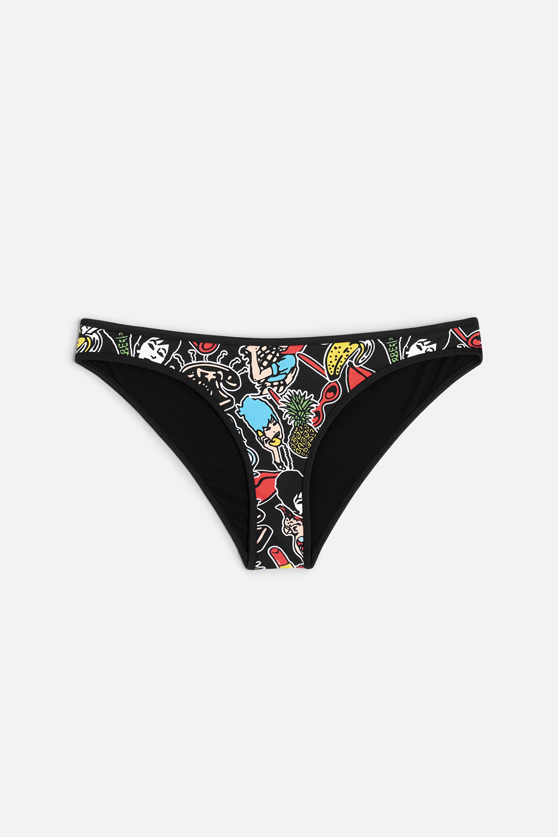 Toys Print Bikini Bottom Black