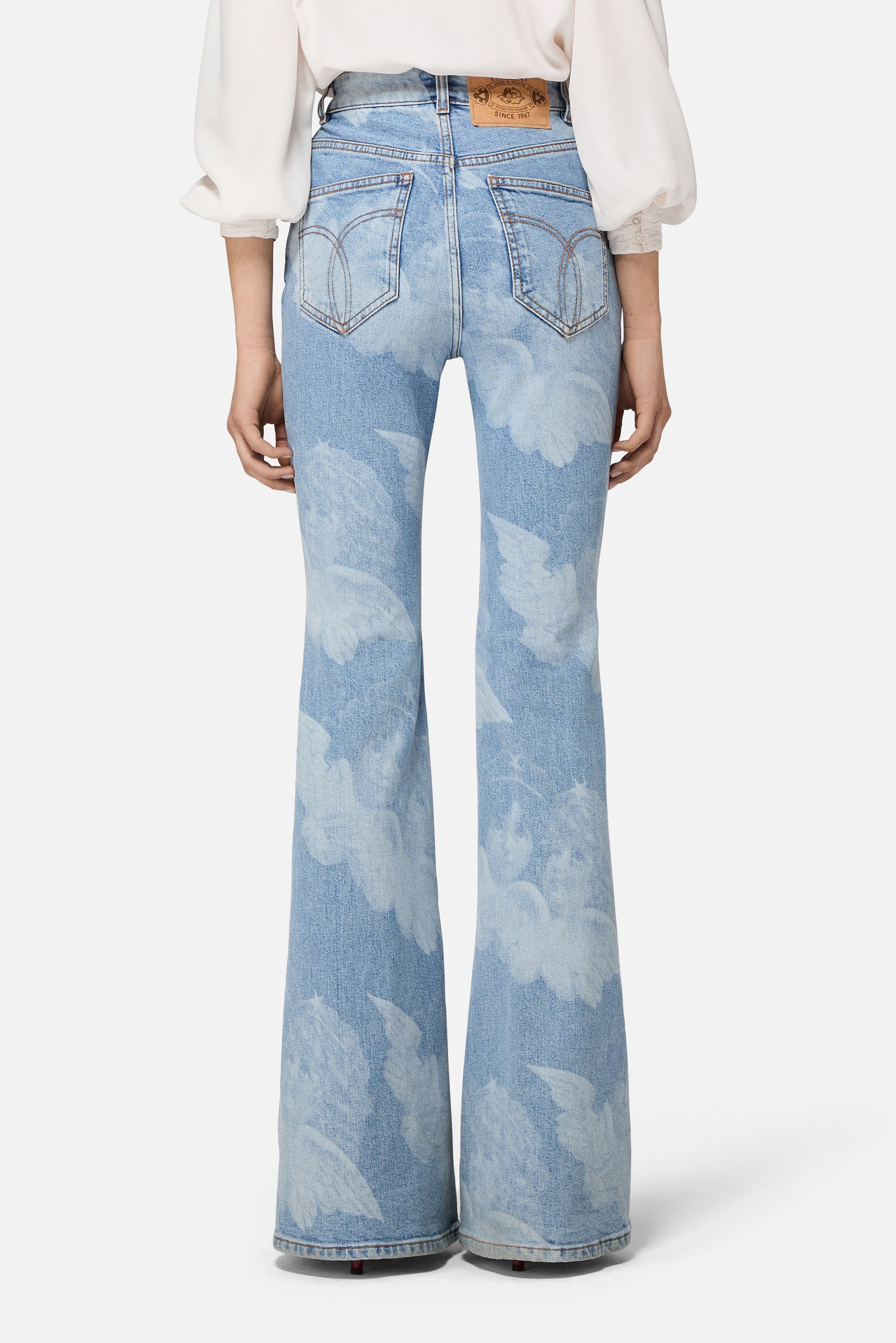Angel Skinny Flared Jeans Blue