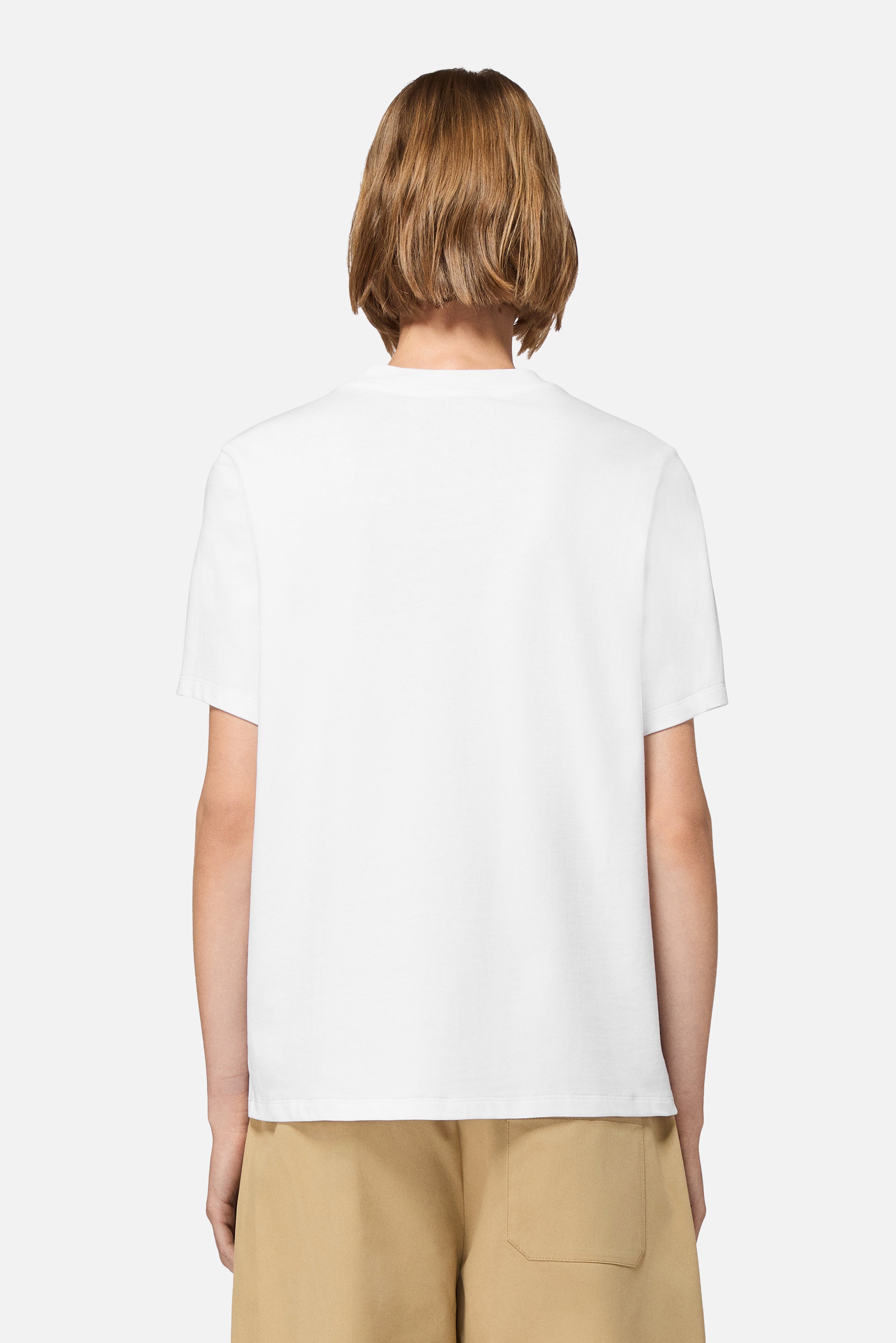 Stripe Star Logo Regular T-Shirt White