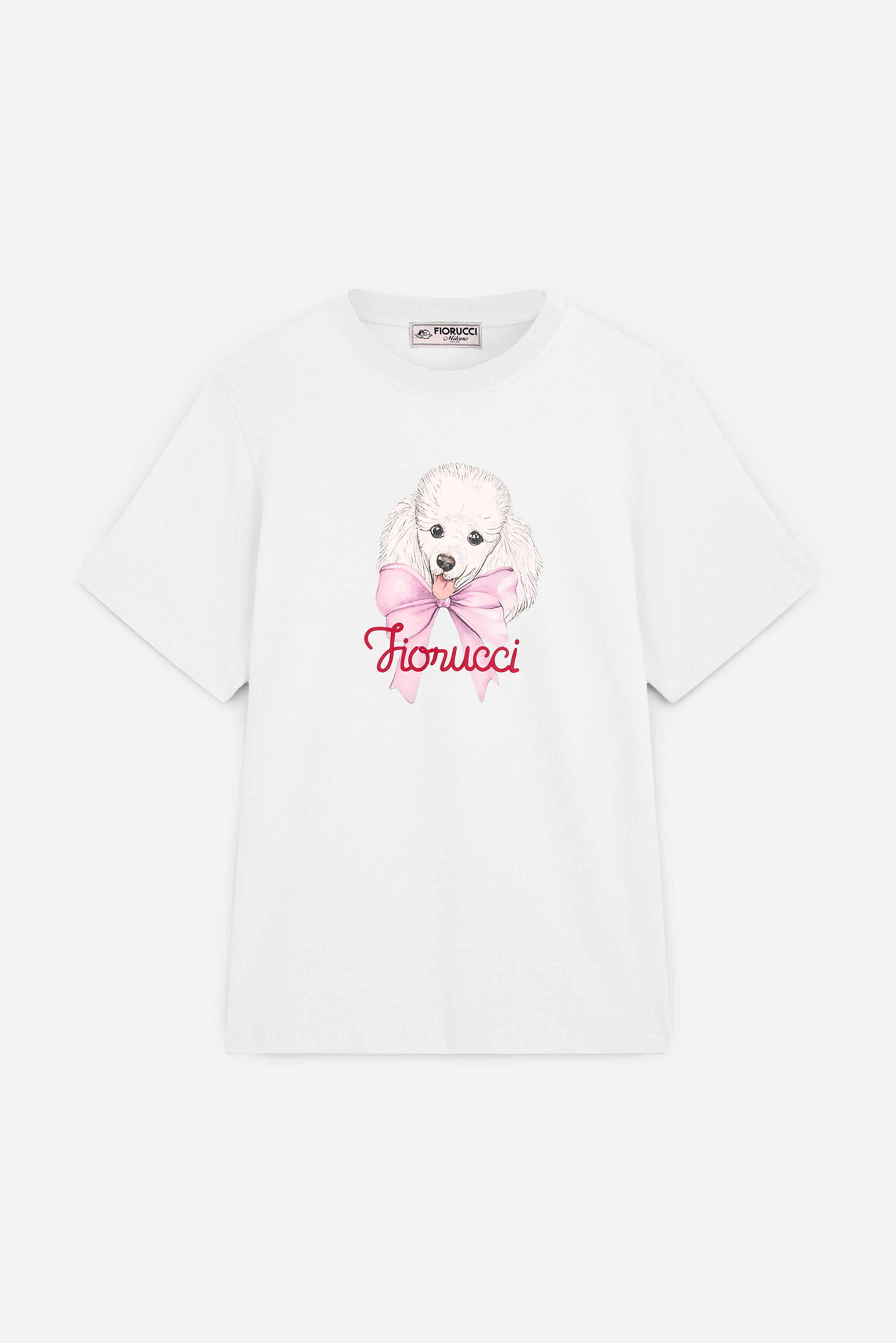 Poodle Logo Regular T-Shirt White