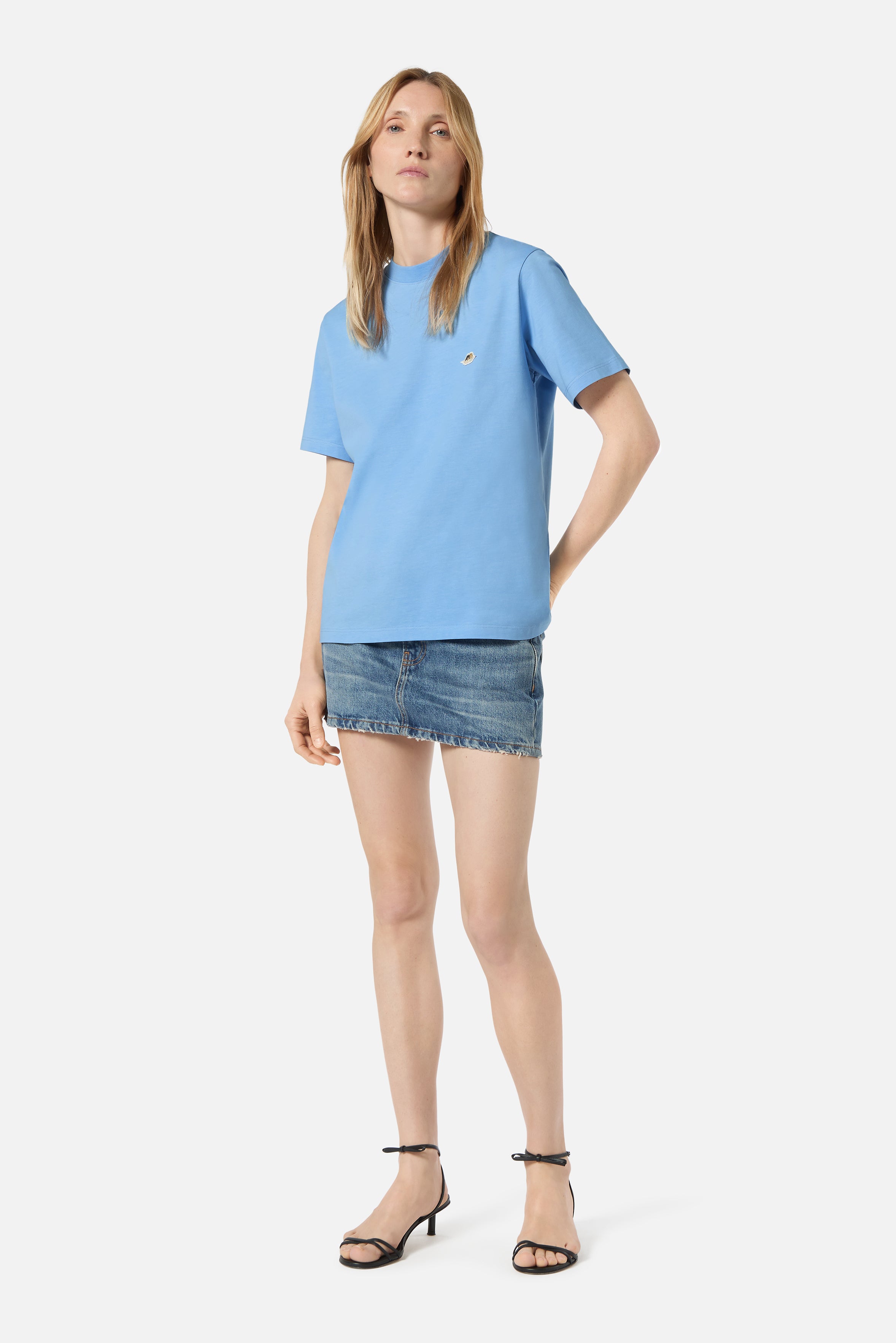 T-Shirt Regular Patch Angeli Azzurra