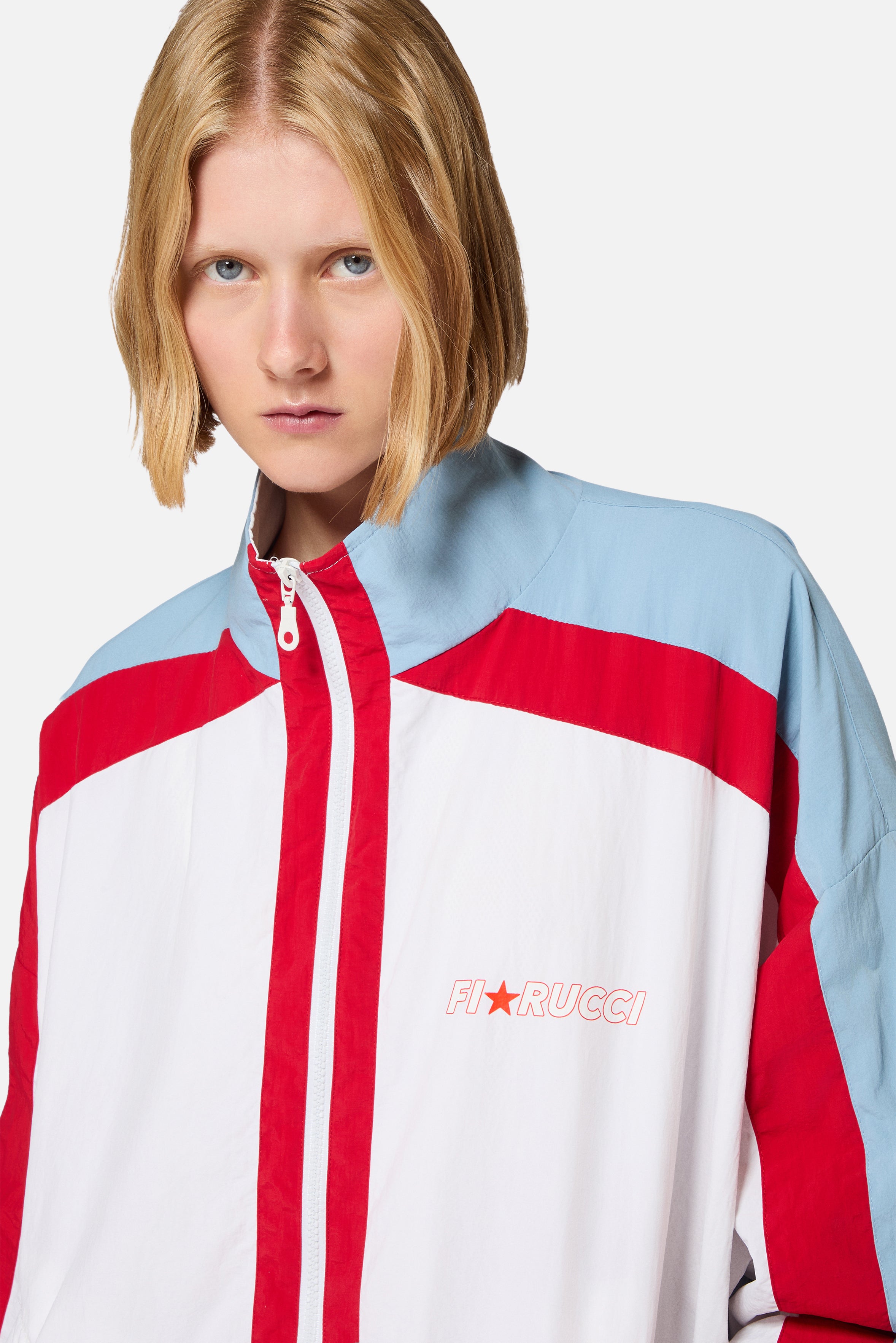 Star Logo Nylon Jacket White