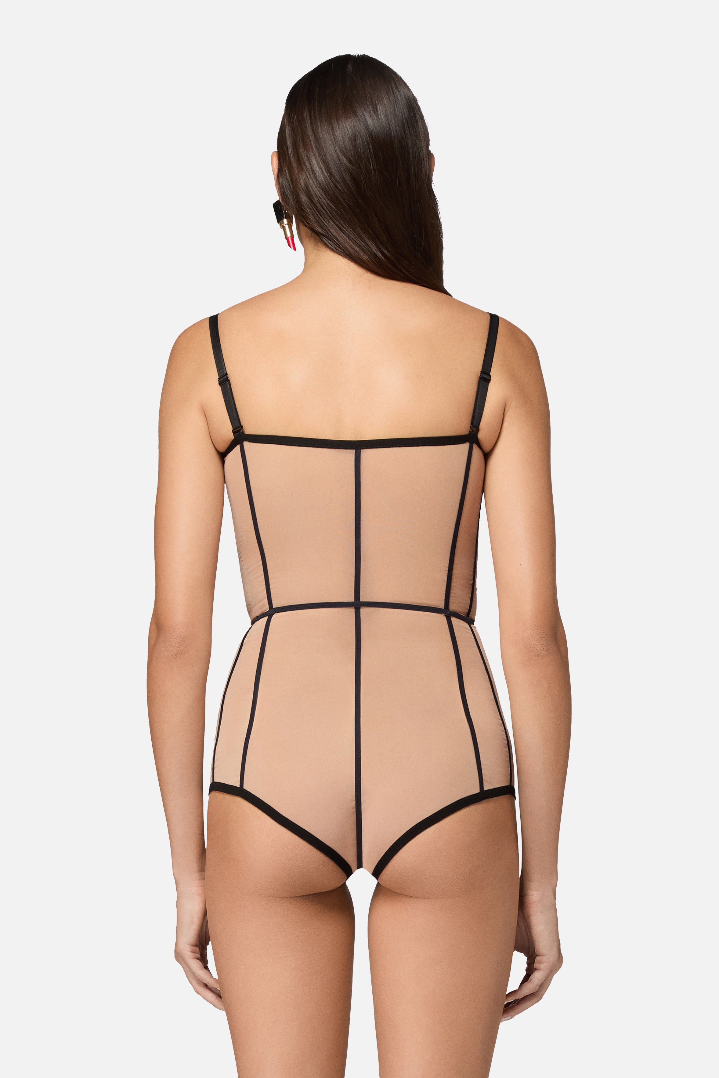 Structured Bodysuit Nude