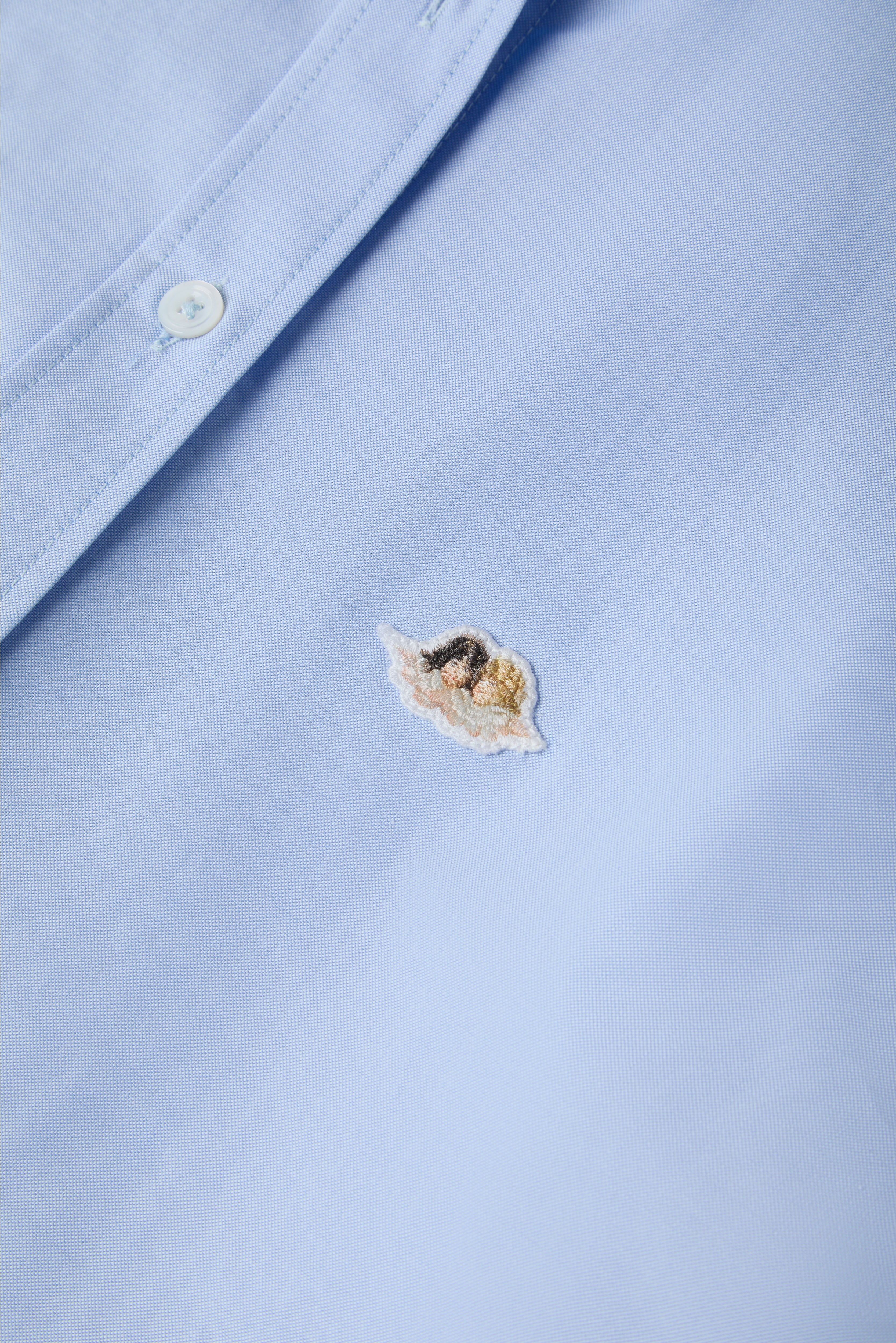 Angels Patch Relaxed Shirt Light Blue