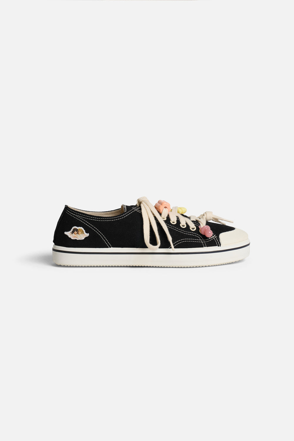 Womens Angels Patch Sneakers Black