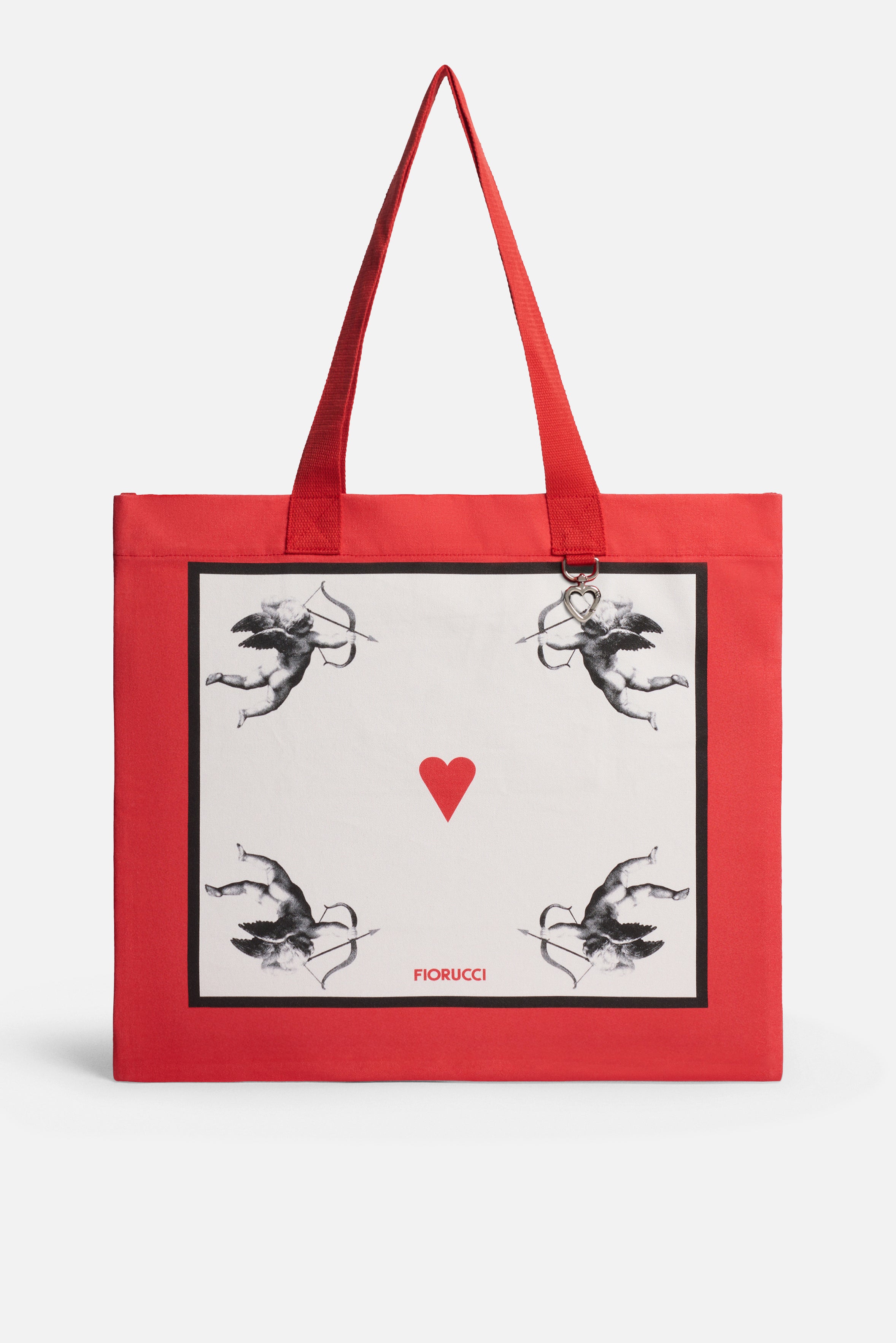 Double Angels Tote Bag Red