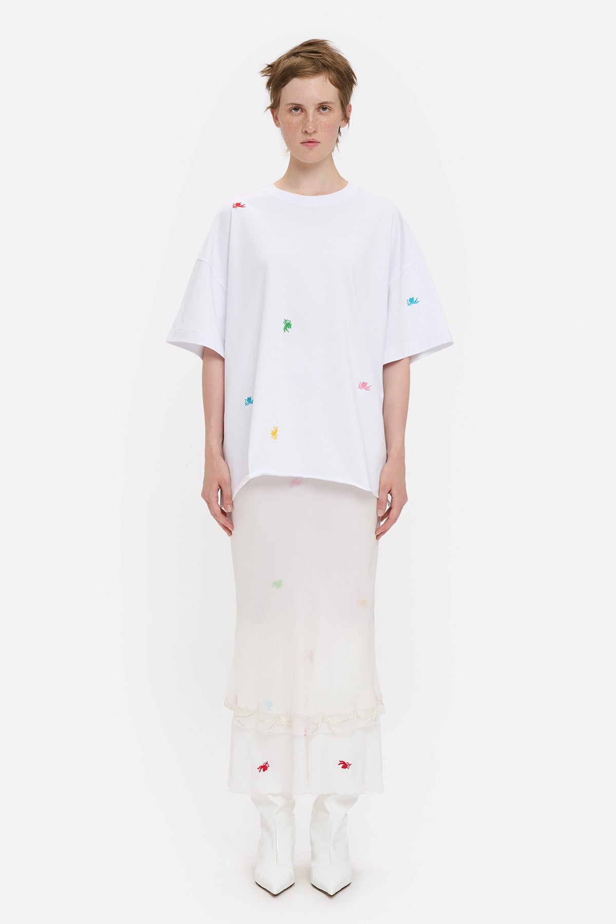 Cupid Embroidered Oversized T-Shirt