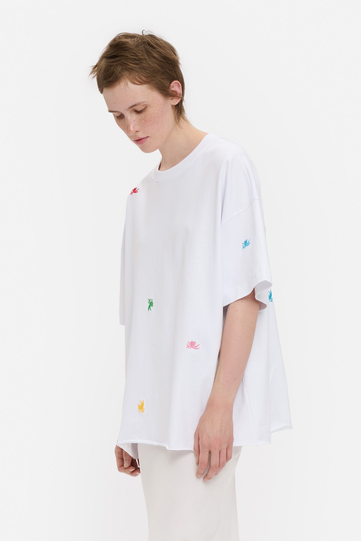 Cupid Embroidered Oversized T-Shirt