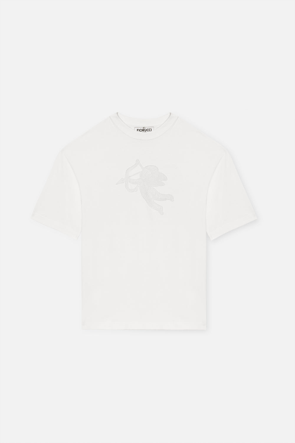 T-shirt Relaxed Patch Cupido in Pizzo