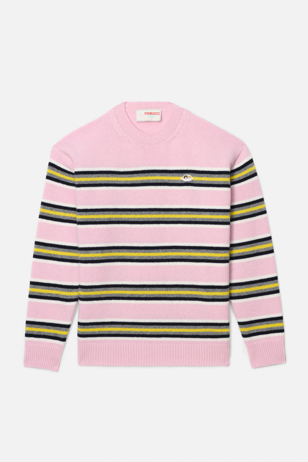 Striped Angels Patch Sweater