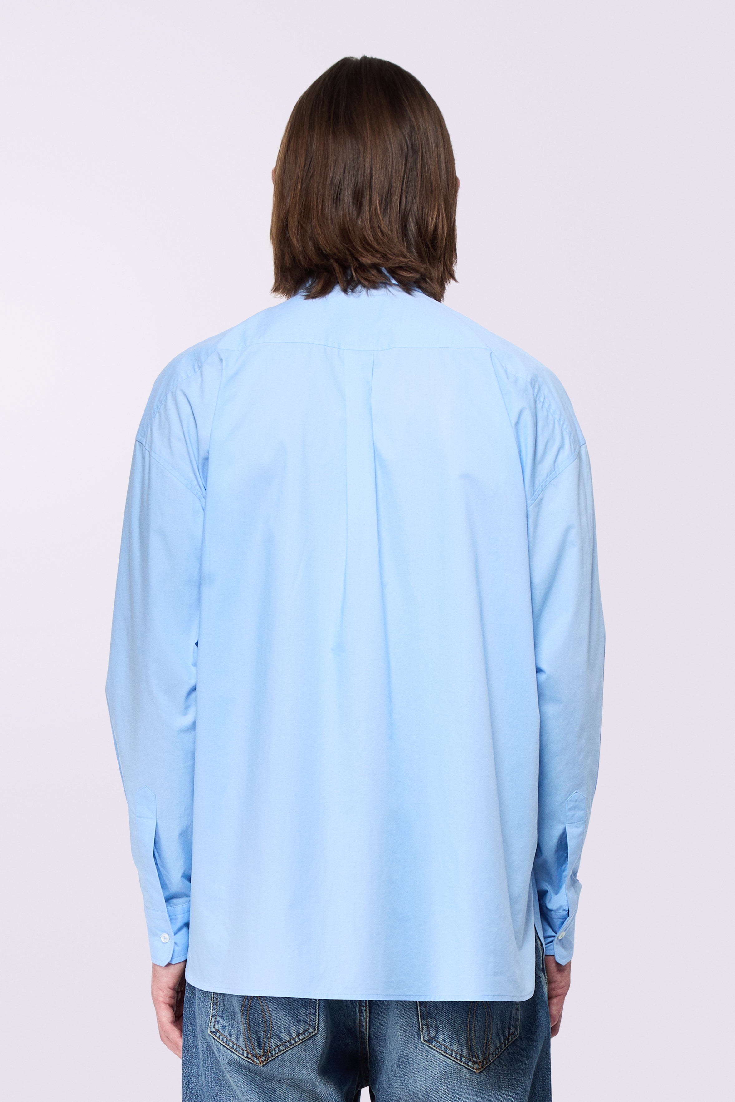 Embroidered Lipstick Shirt Blue