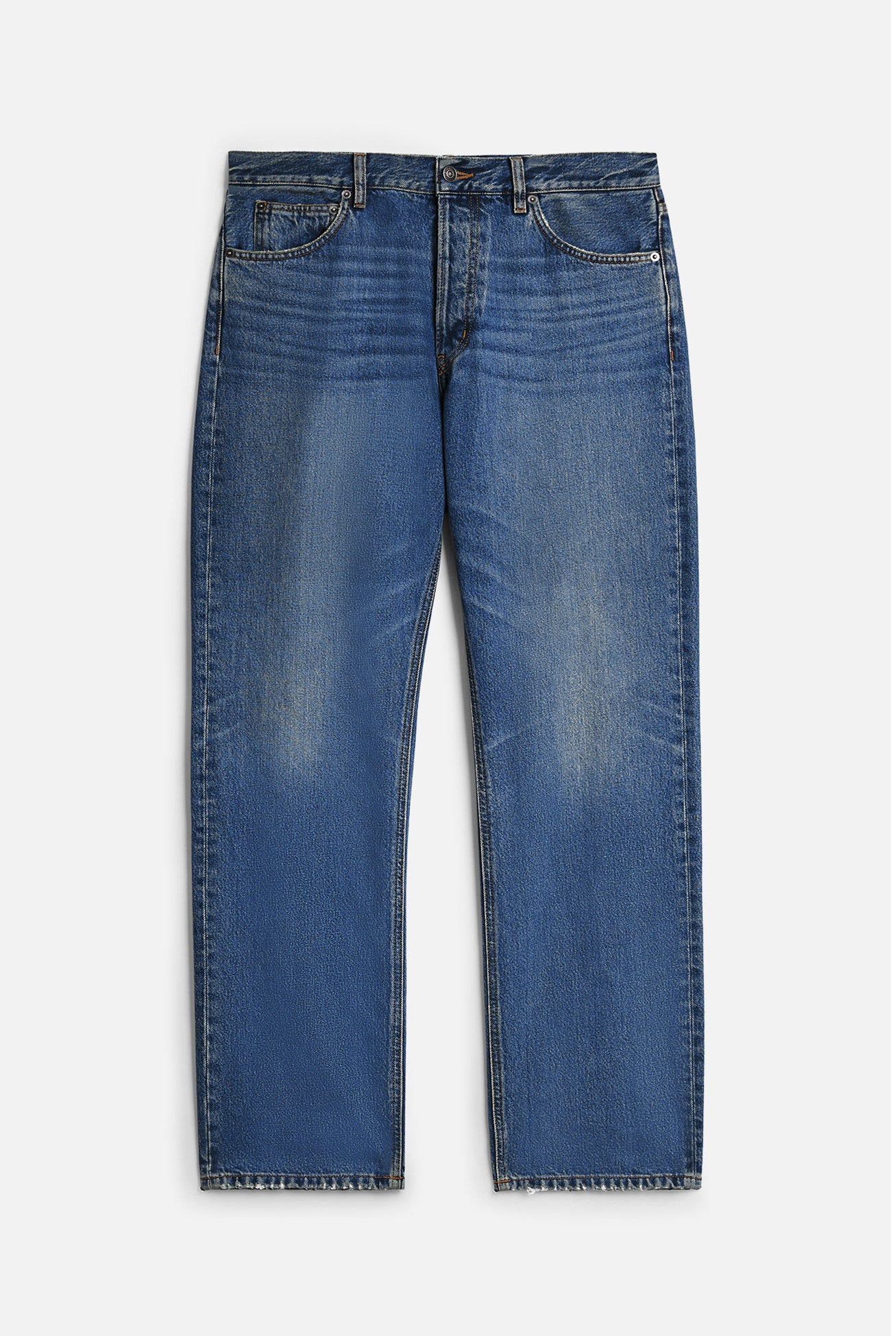 Straight Fit Jeans Mid Blue