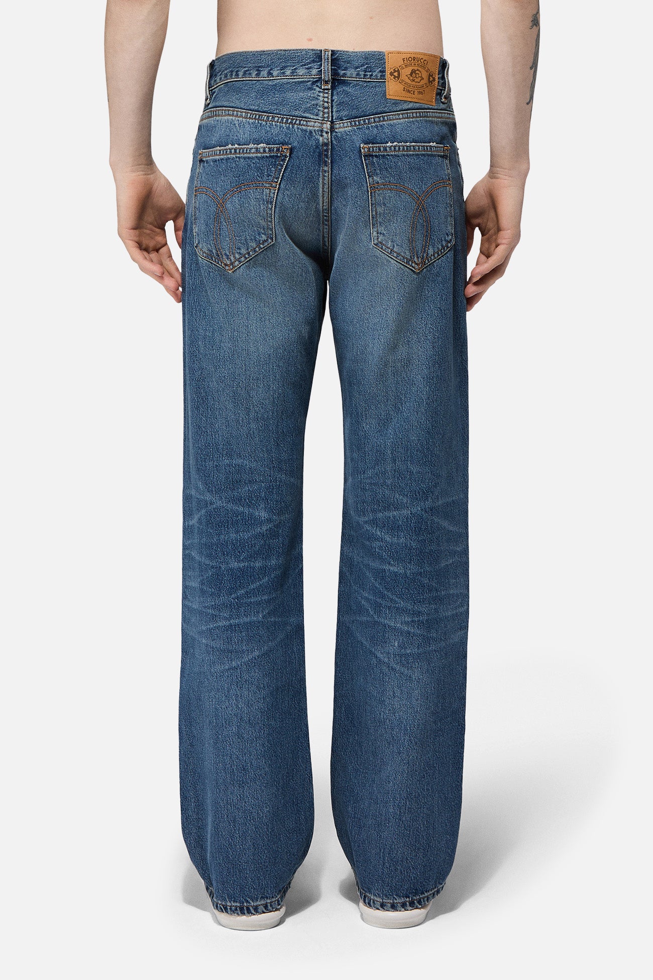 Straight Fit Jeans Mid Blue