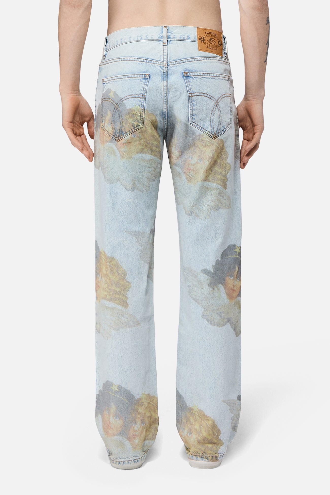 Angels Straight Fit Jeans Bleach Blue | Fiorucci
