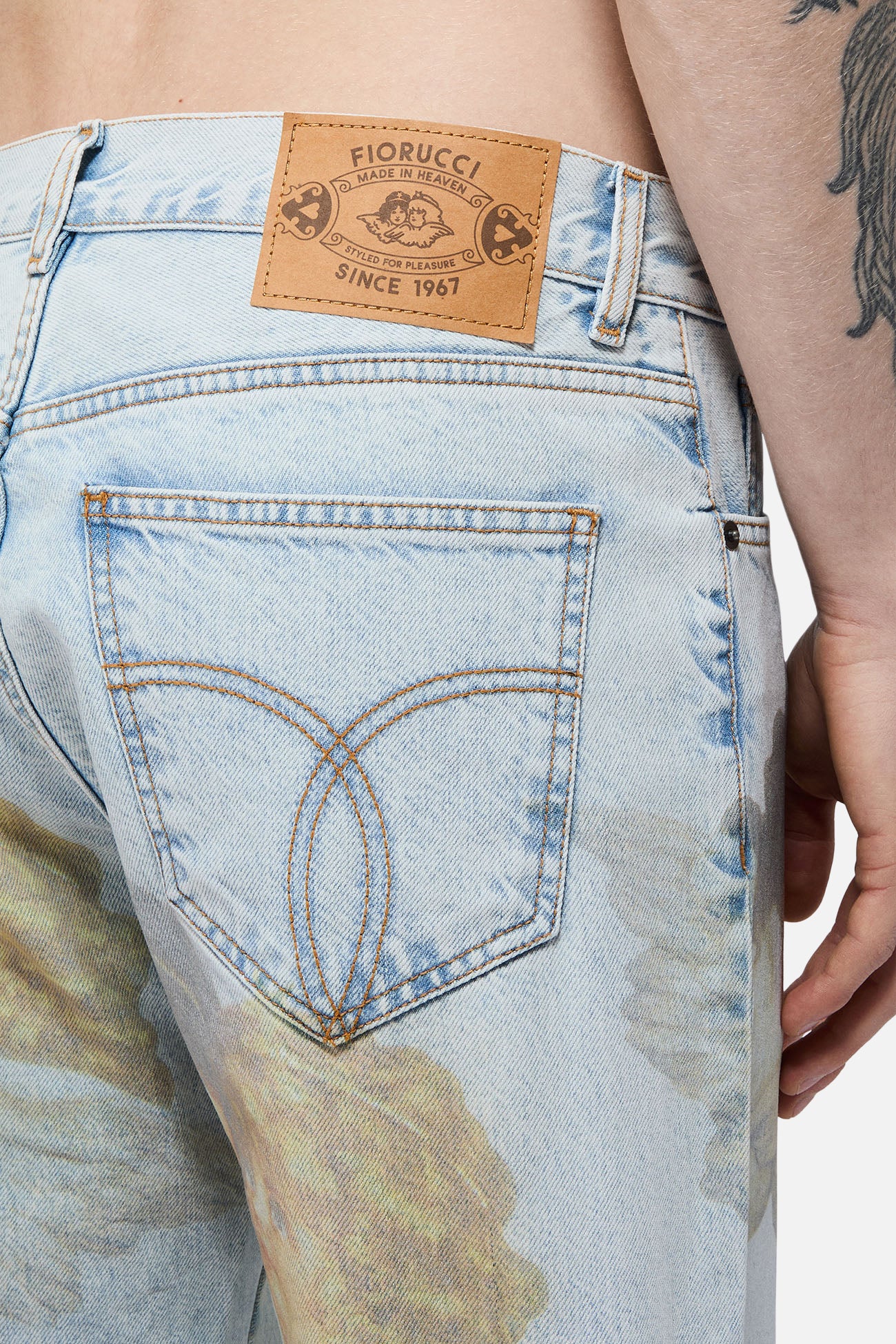 Angels Straight Fit Jeans Bleach Blue