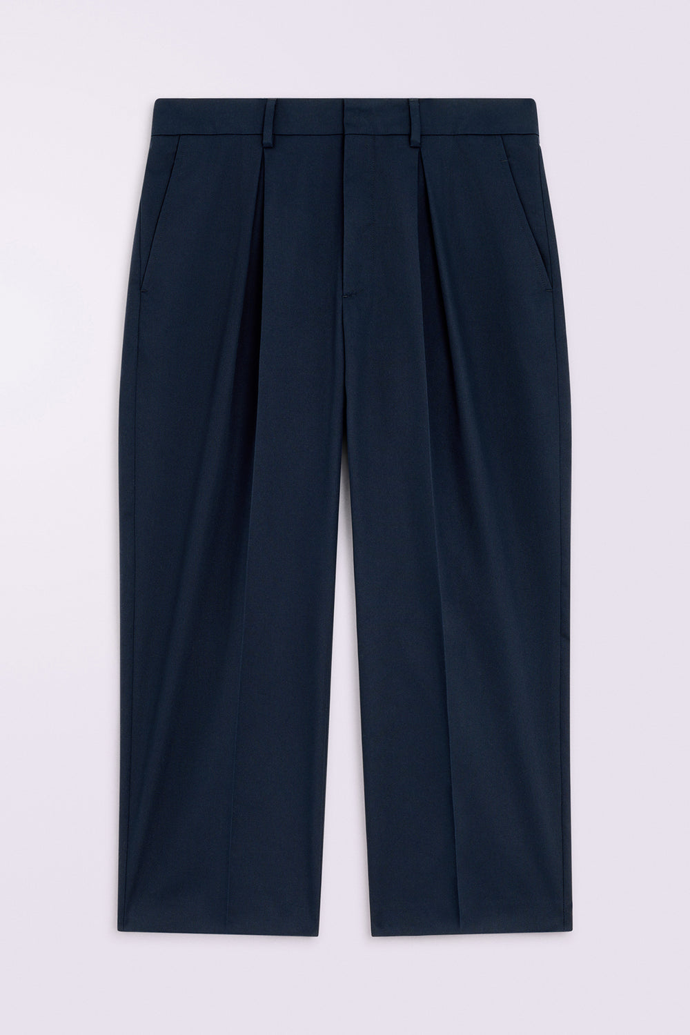 Embroidered Chino Trousers Navy