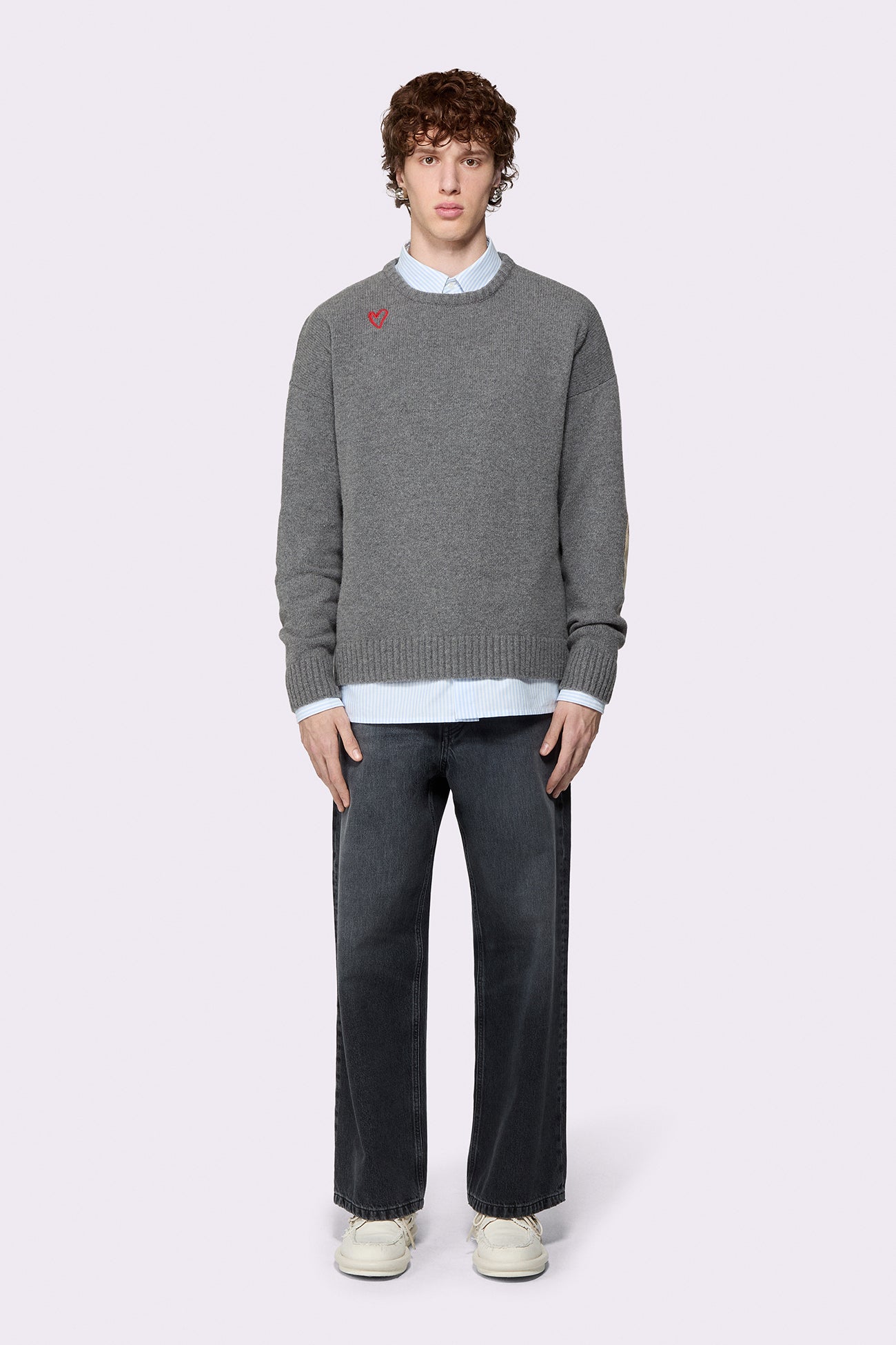 Faded Baggy Jeans Black