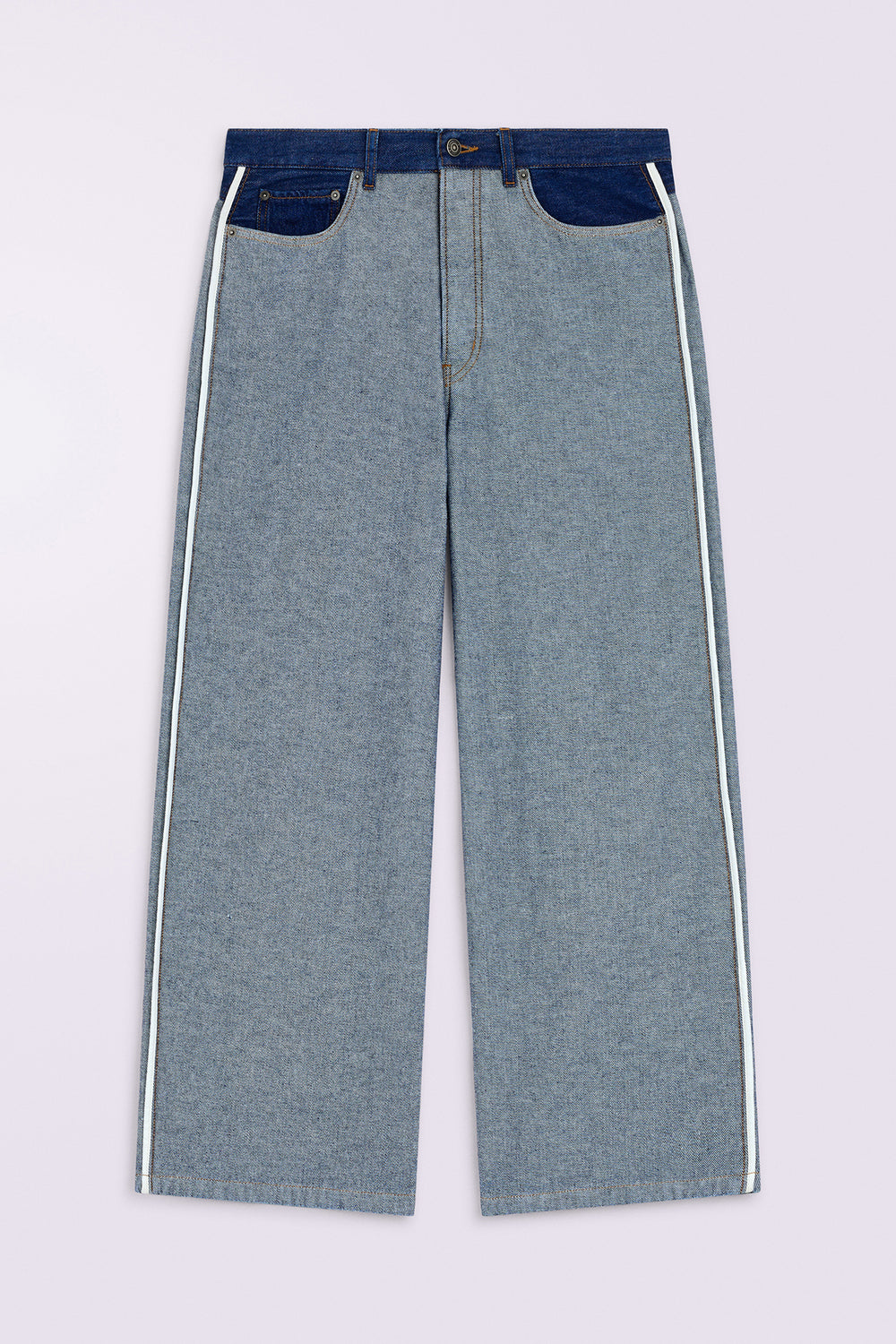 Inside Out Baggy Jeans Deep Blue