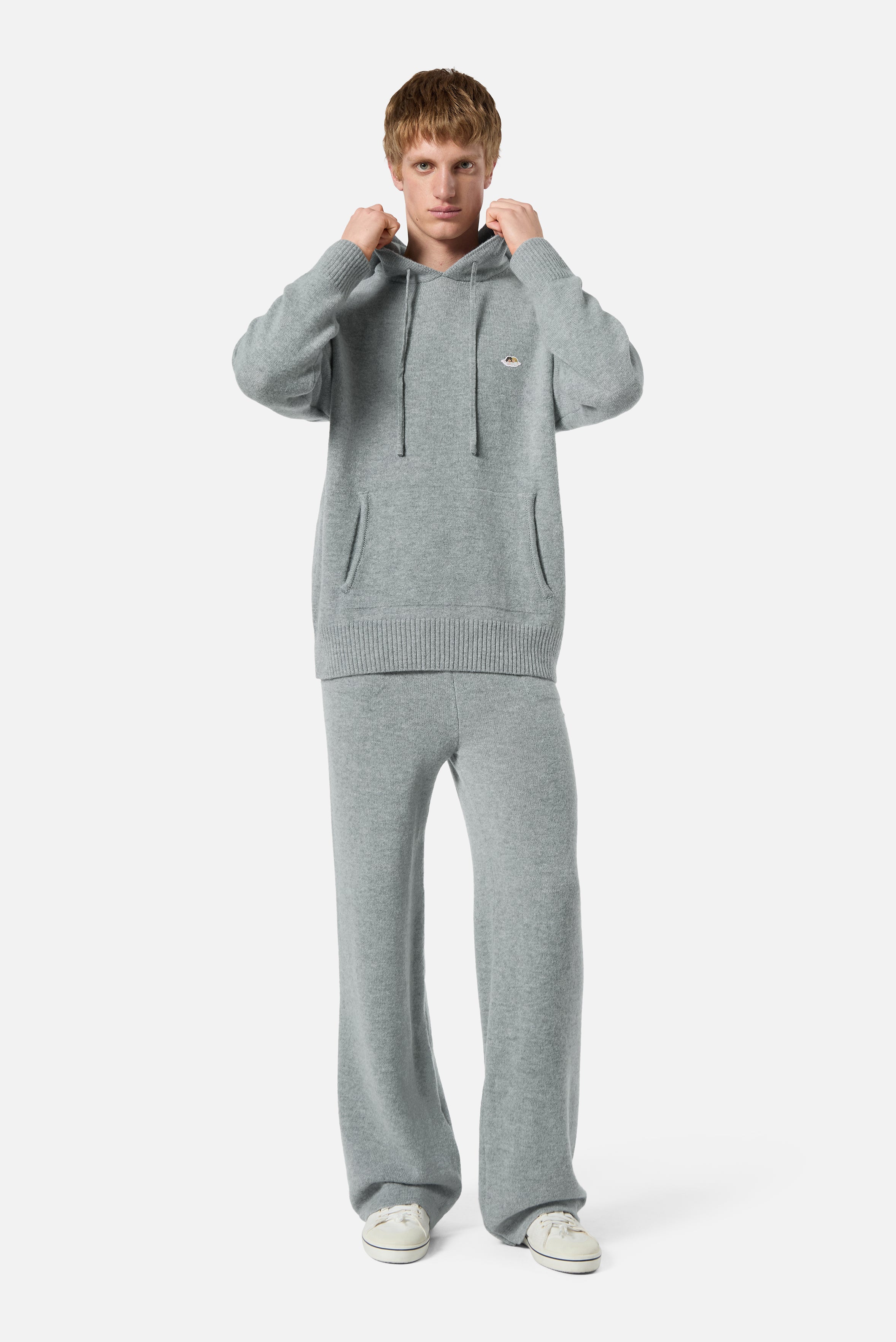 Angels Patch Knit Hoodie