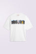 Skateboard Print Relaxed T-Shirt White