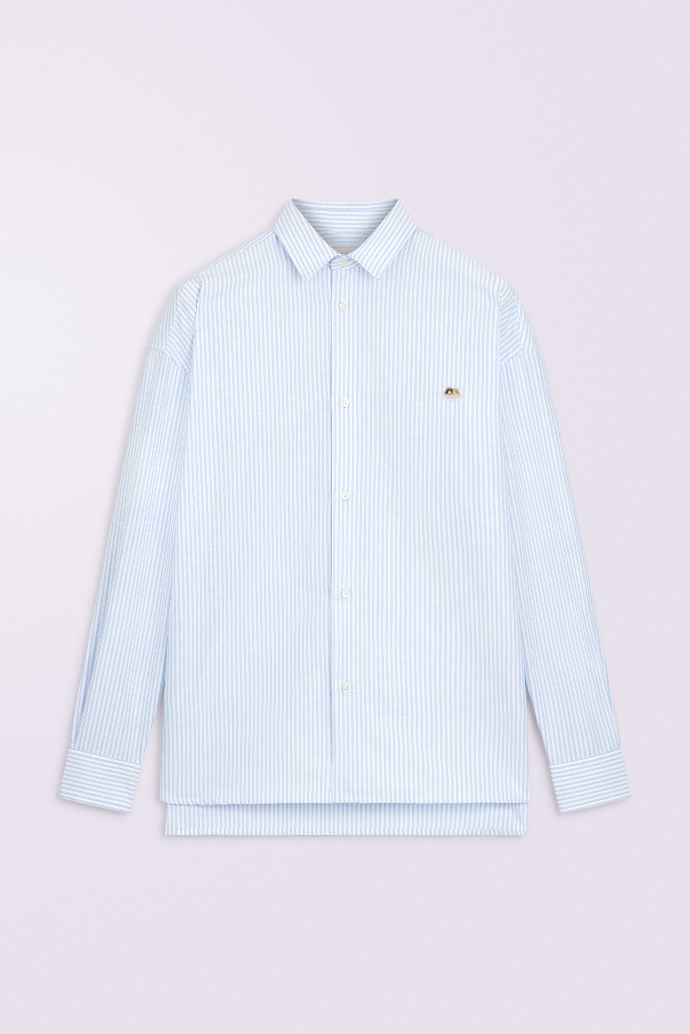 Camicia a Righe Patch Angeli Blu