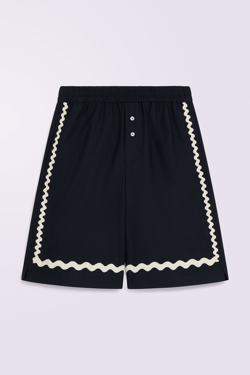Embroidered Shorts Navy