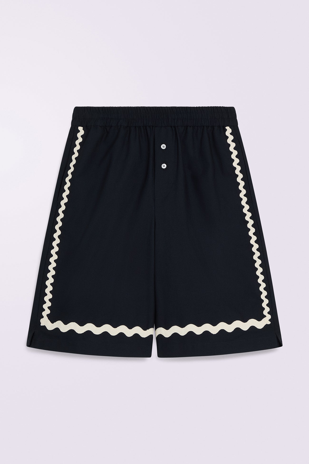 Embroidered Shorts Navy
