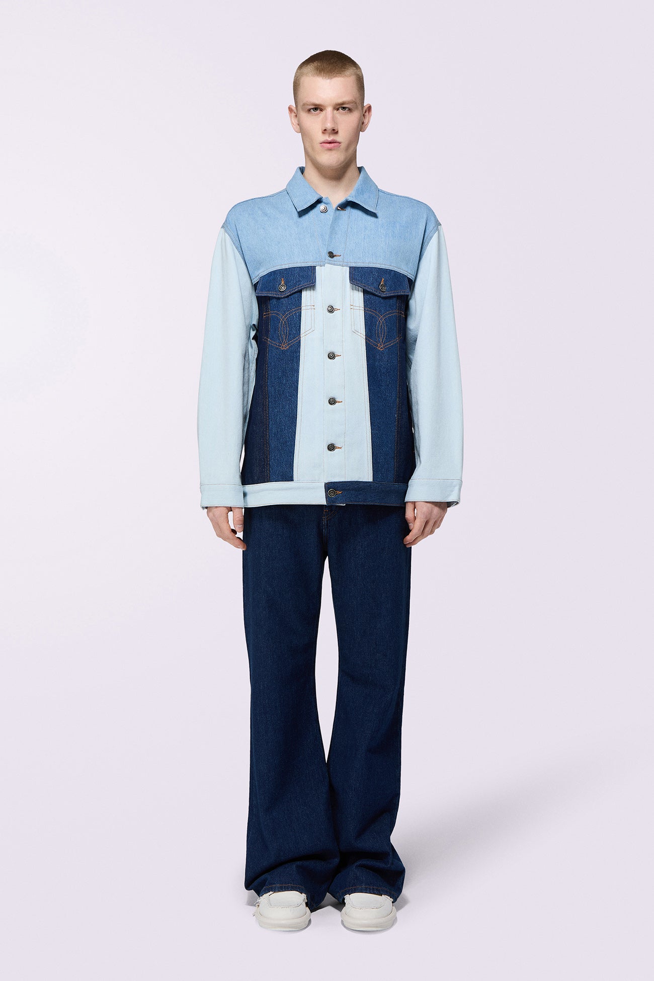 Jeans Ampi Blu Scuro