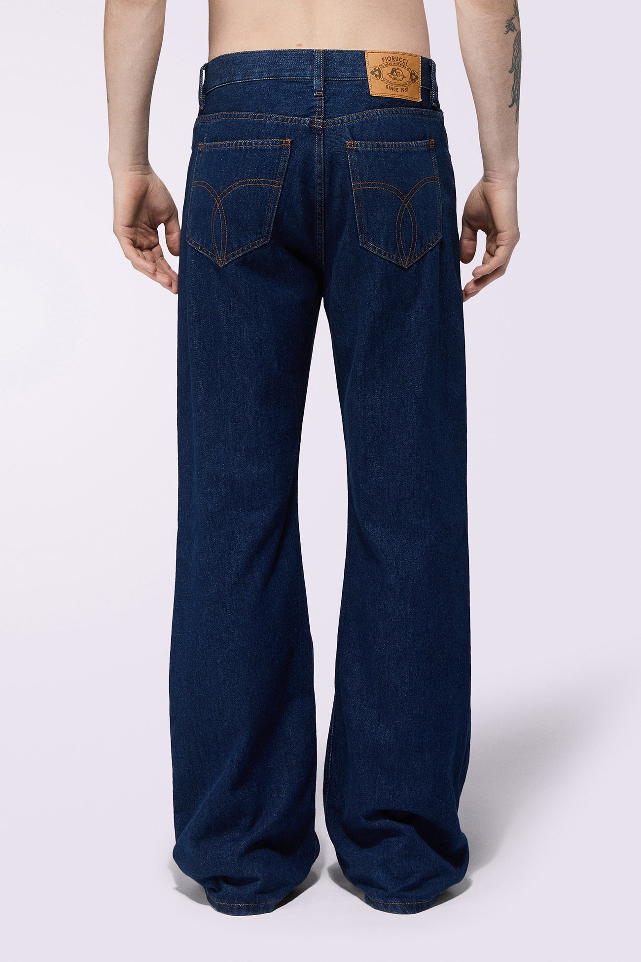 Jeans Ampi Blu Scuro