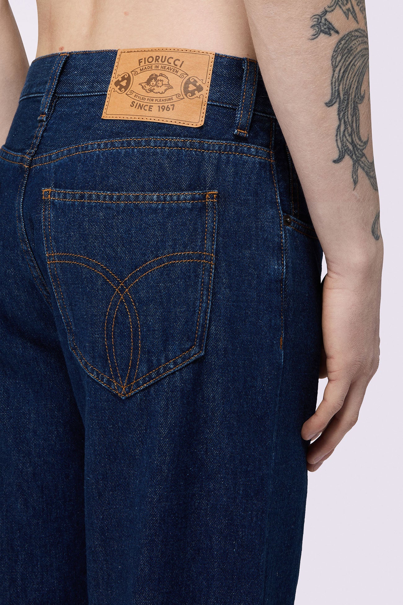 Jeans Ampi Blu Scuro