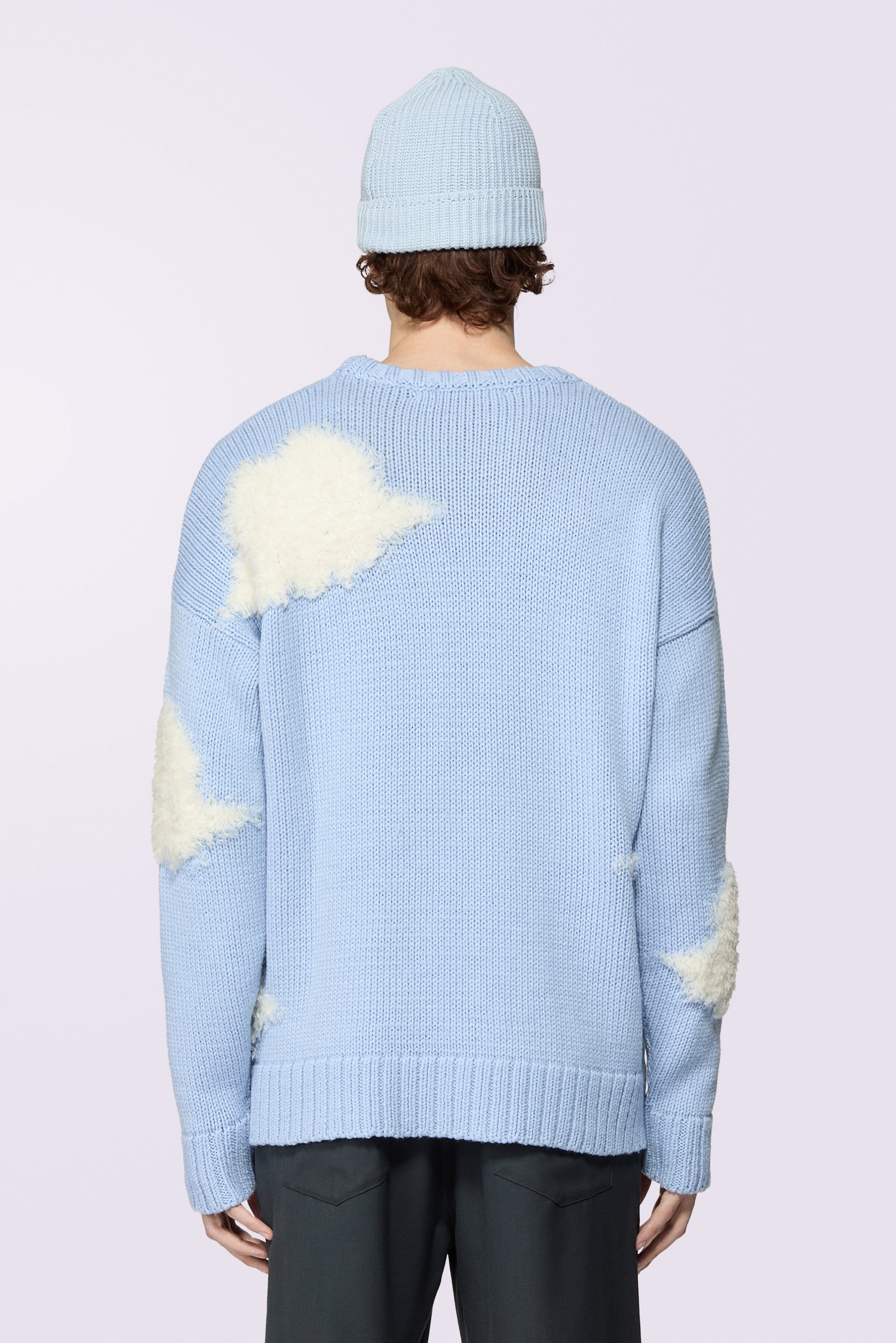 Angels Clouds Knit Jumper Blue