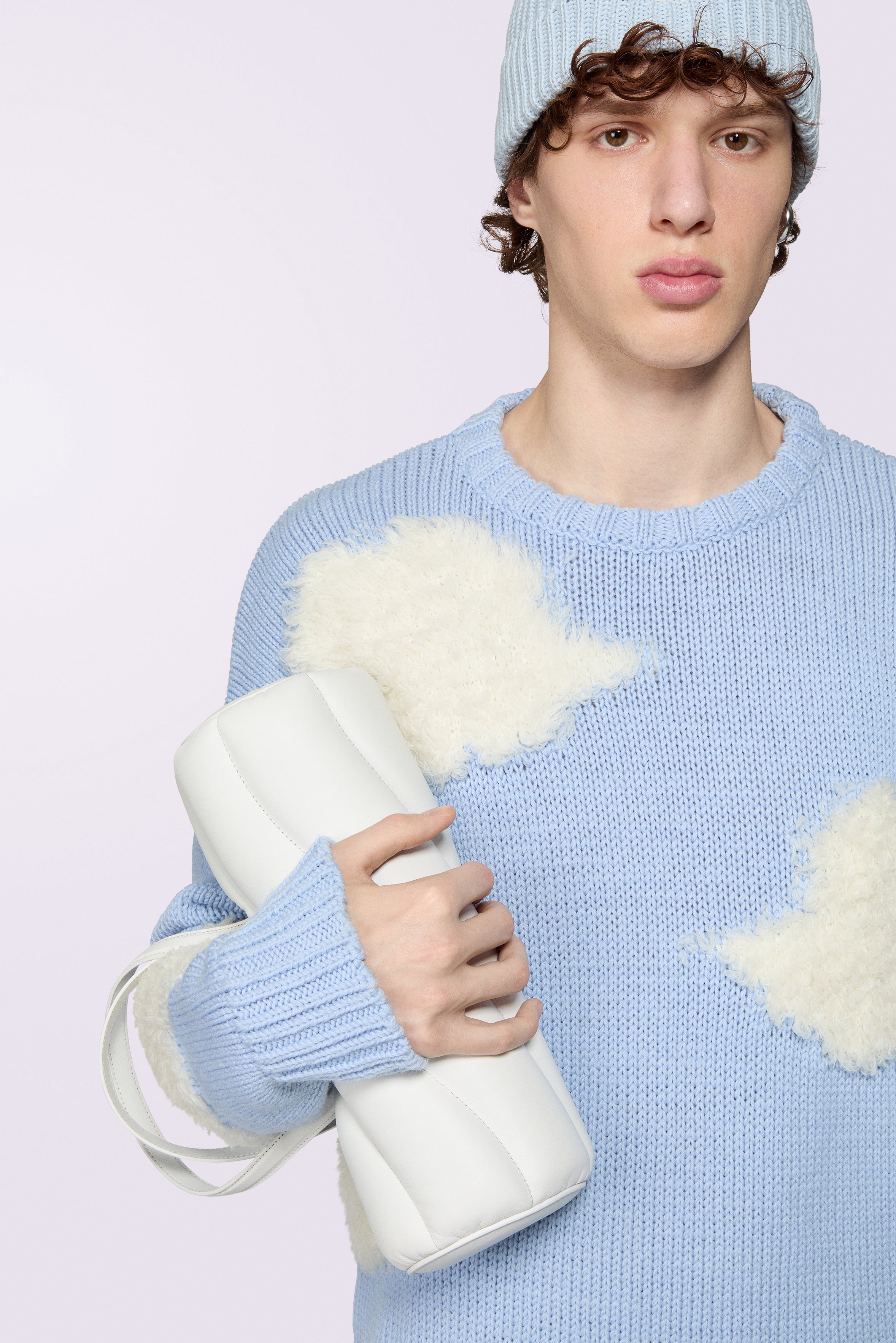 Angels Clouds Knit Jumper Blue