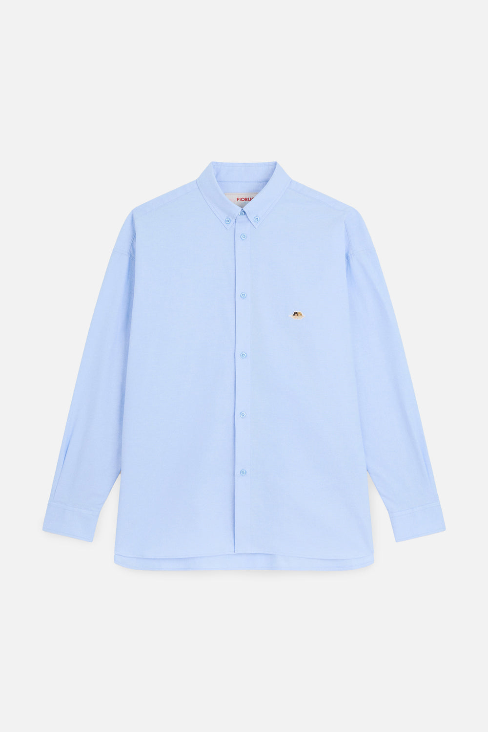 Angels Patch Relaxed Shirt Light Blue