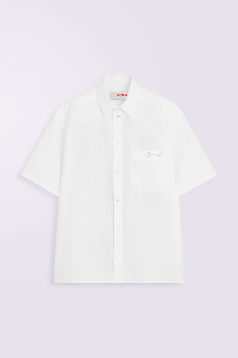 Logo Stripe Shirt White