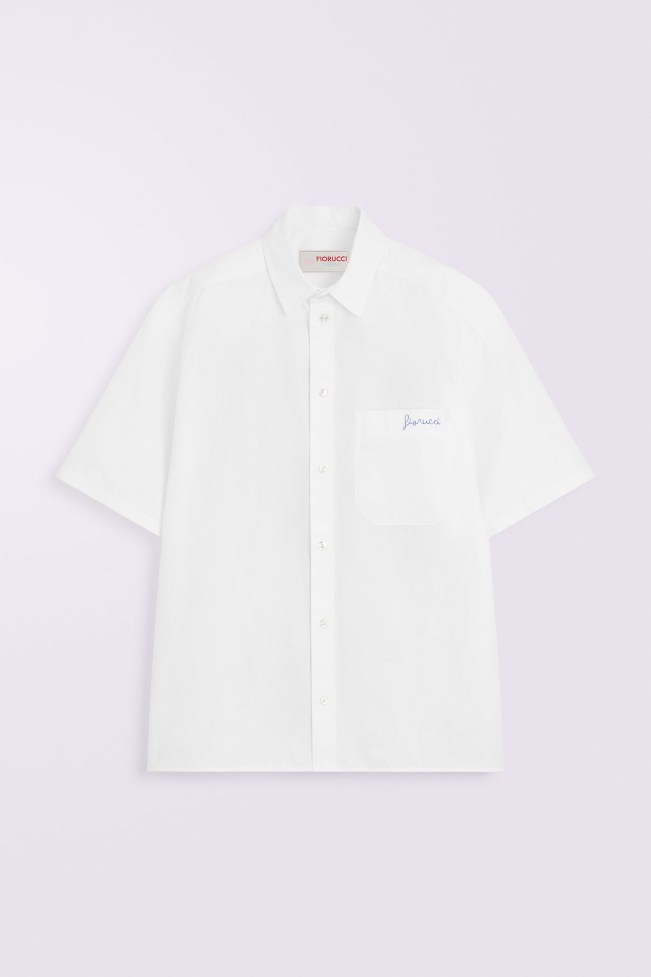 Logo Stripe Shirt White