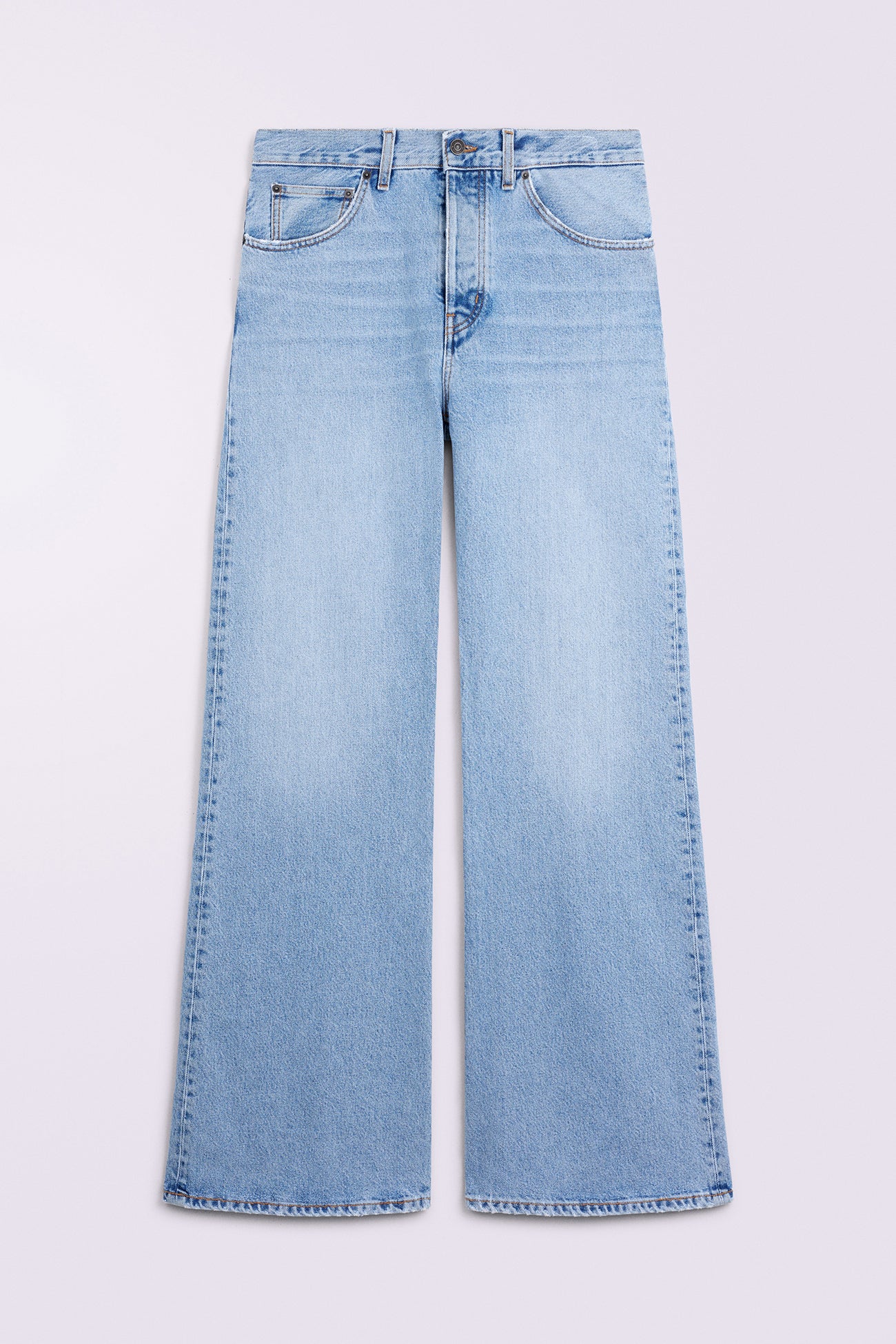 Jeans a Gamba Larga Azzurri