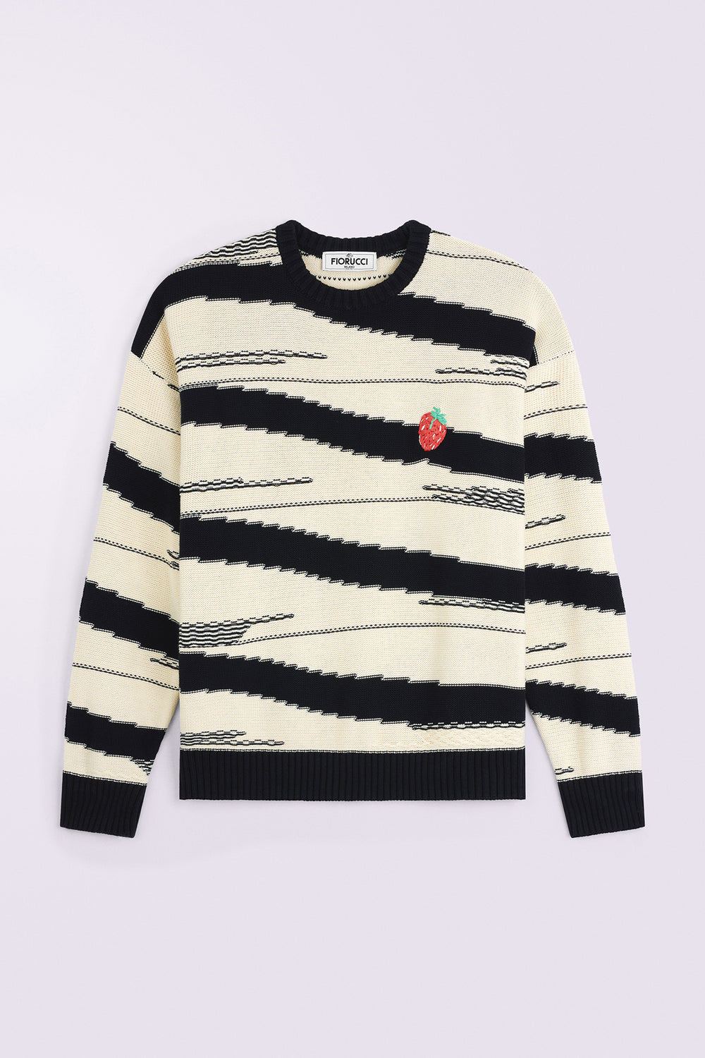 Raspberry Stripe Knit Jumper Multi